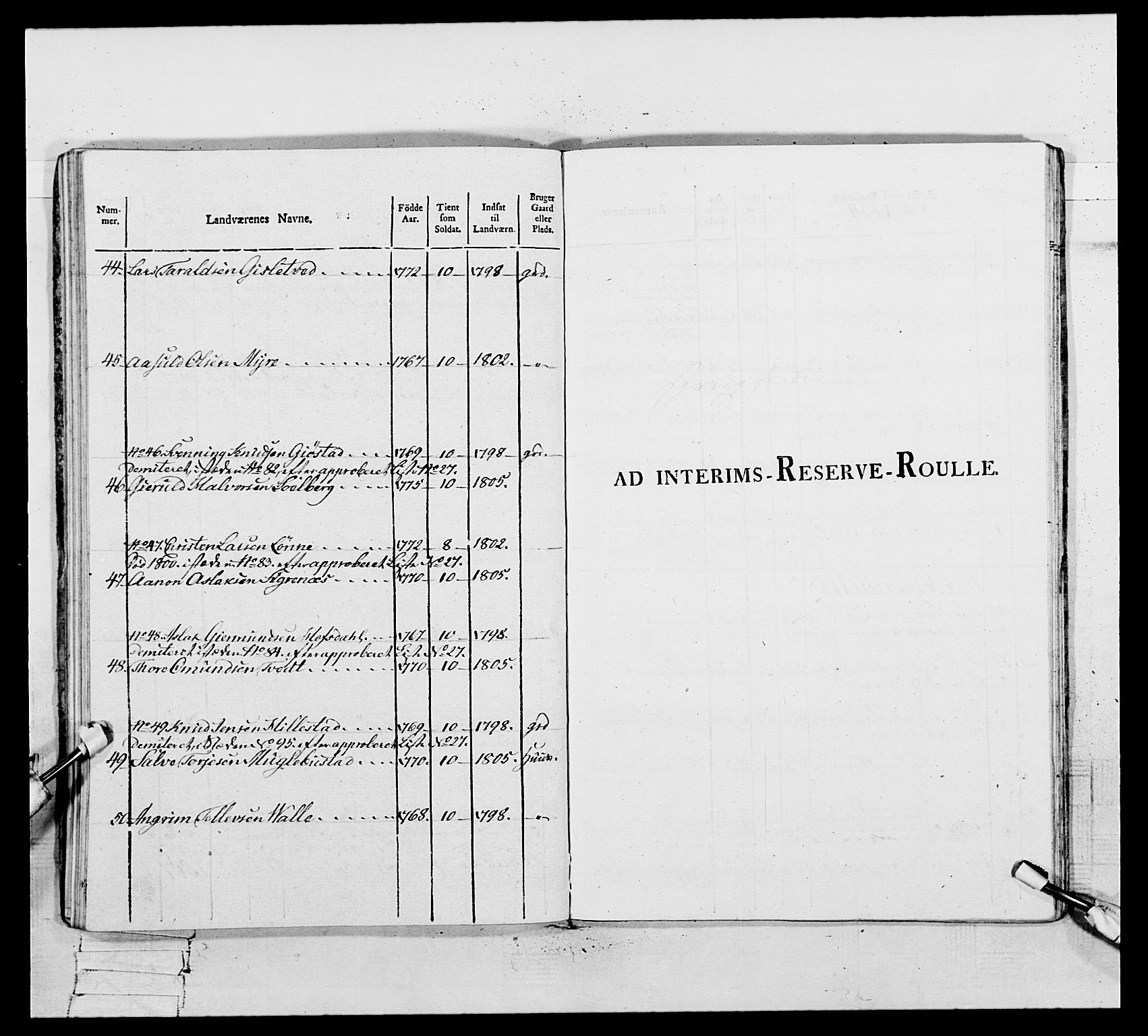 Generalitets- og kommissariatskollegiet, Det kongelige norske kommissariatskollegium, AV/RA-EA-5420/E/Eh/L0109: Vesterlenske nasjonale infanteriregiment, 1806, s. 252