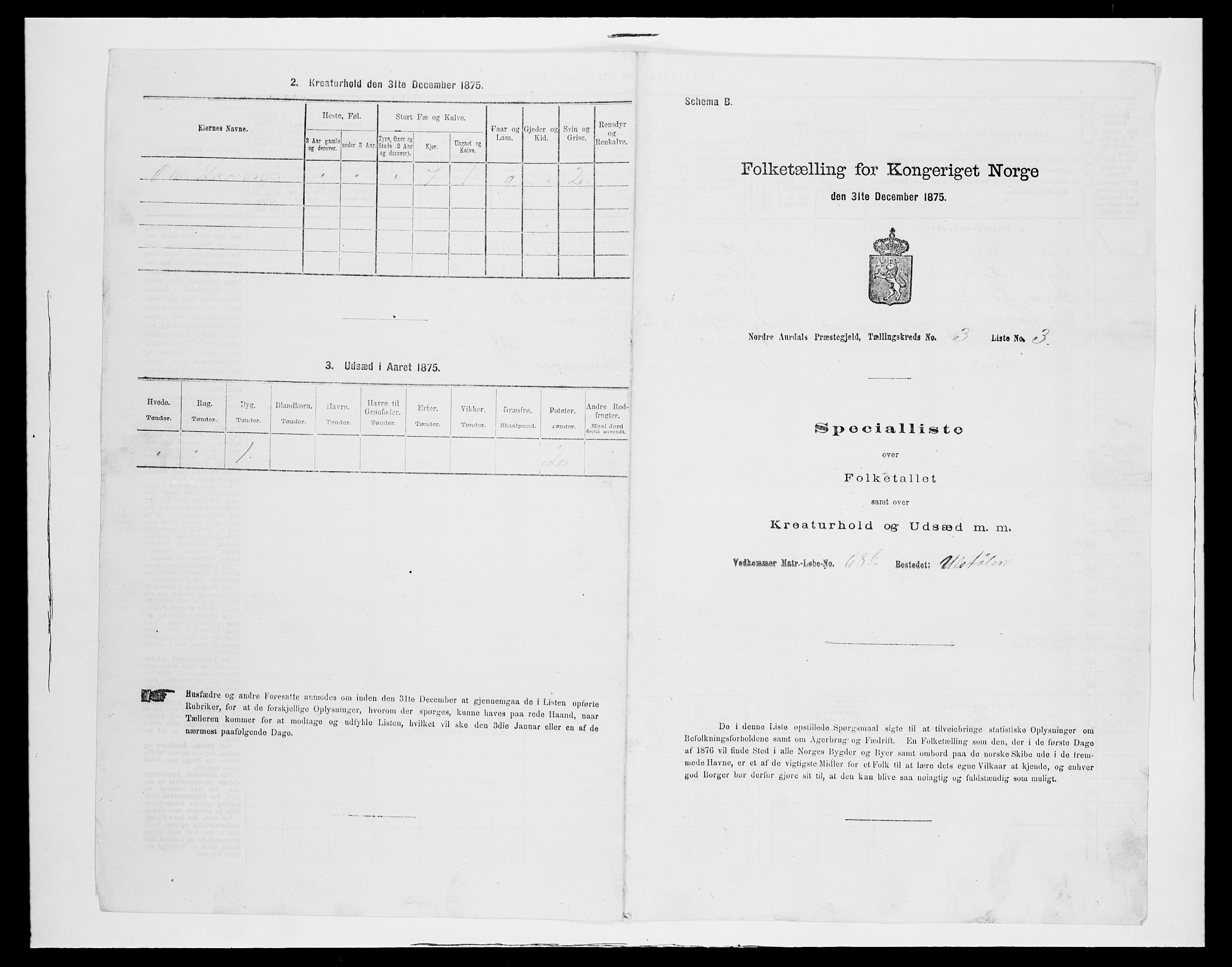 SAH, Folketelling 1875 for 0542P Nord-Aurdal prestegjeld, 1875, s. 459