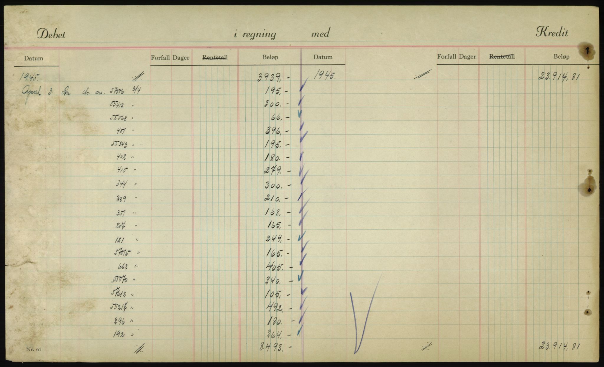 Forsvarsdepartementet, 10. kontor / Oppgjørskontoret, AV/RA-RAFA-1225/D/Db/L0180: Lista oppgjørskontor, 1942-1952, s. 1956