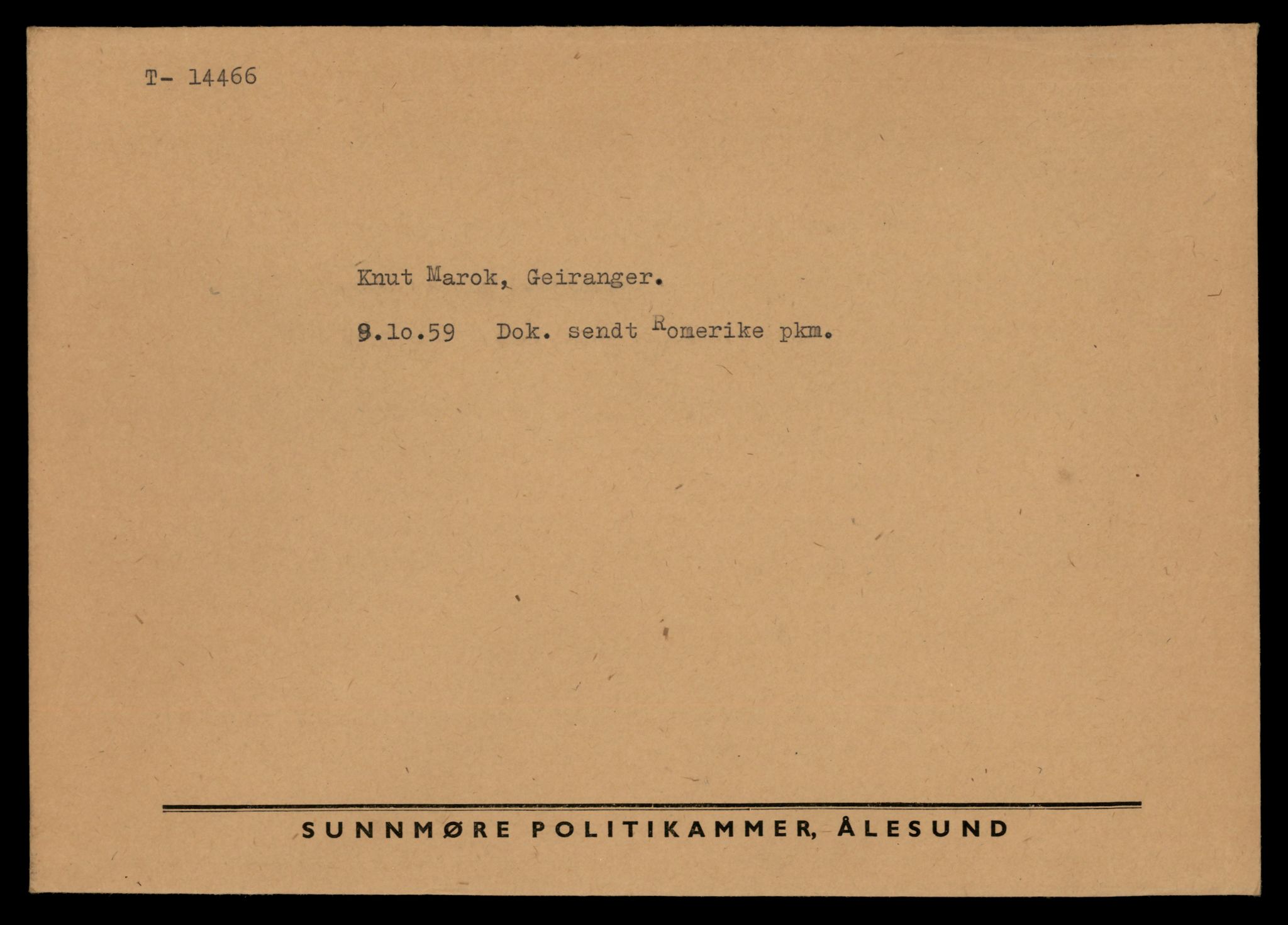 Møre og Romsdal vegkontor - Ålesund trafikkstasjon, AV/SAT-A-4099/F/Fe/L0046: Registreringskort for kjøretøy T 14445 - T 14579, 1927-1998