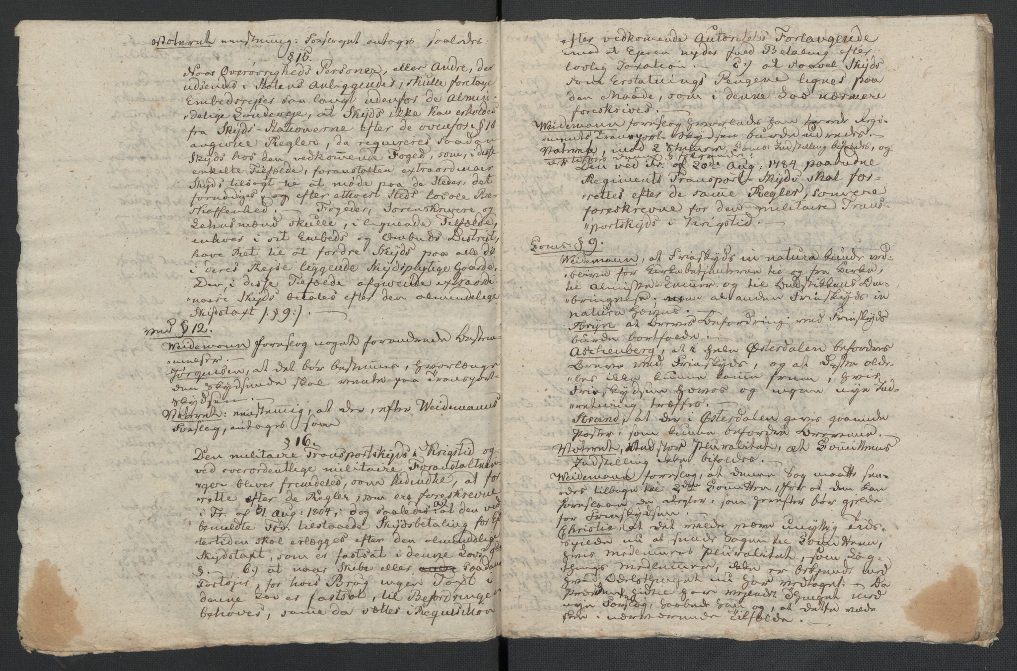 Christie, Wilhelm Frimann Koren, AV/RA-PA-0014/F/L0005: Christies dokumenter fra Stortinget, 1815-1816, s. 768