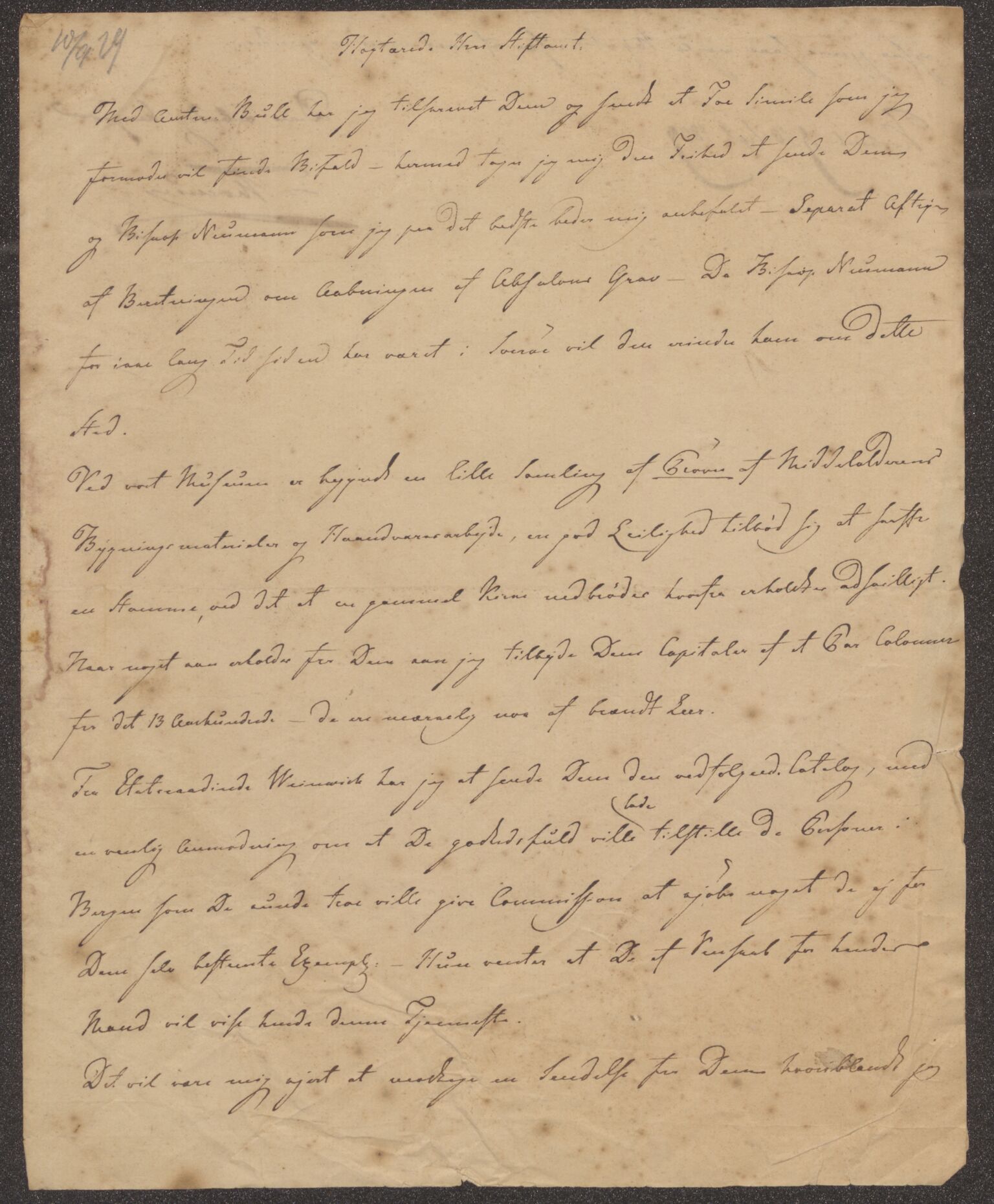 Bergens Museum, UMB/A007/D/Da/L0004/0001: Brevsamling 1829 - 1830 / Brevsamling 1829, 1829