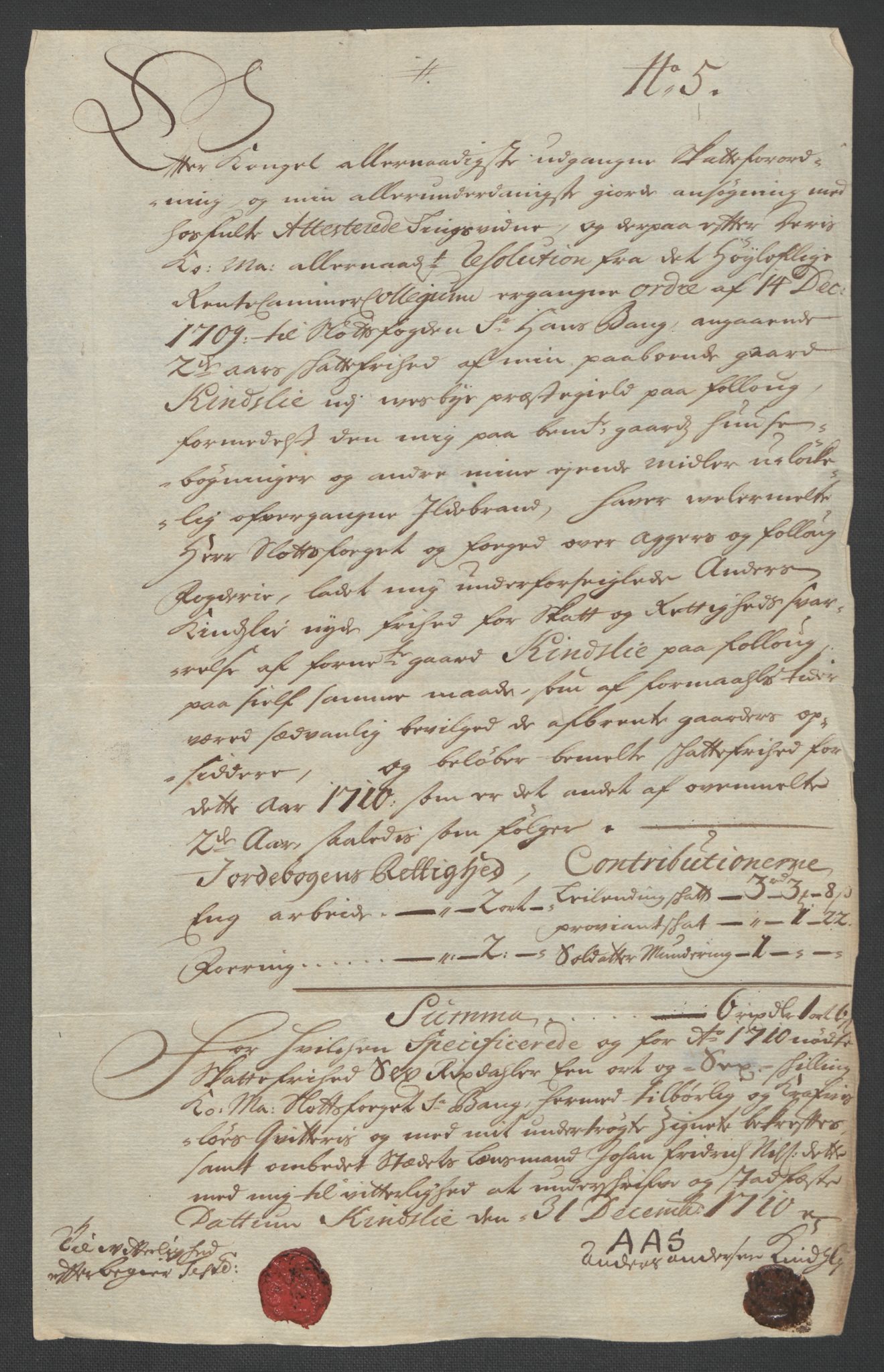 Rentekammeret inntil 1814, Reviderte regnskaper, Fogderegnskap, AV/RA-EA-4092/R10/L0448: Fogderegnskap Aker og Follo, 1710-1711, s. 52