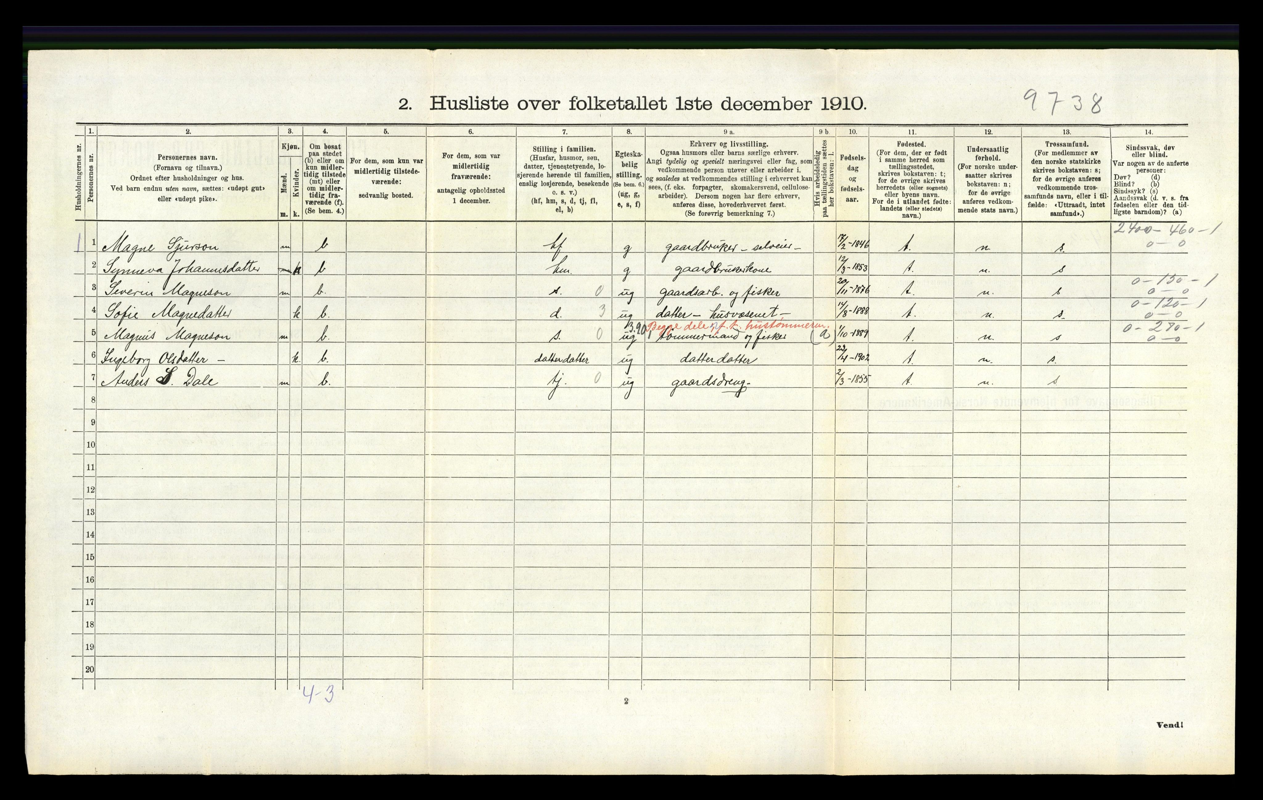 RA, Folketelling 1910 for 1254 Hamre herred, 1910, s. 533