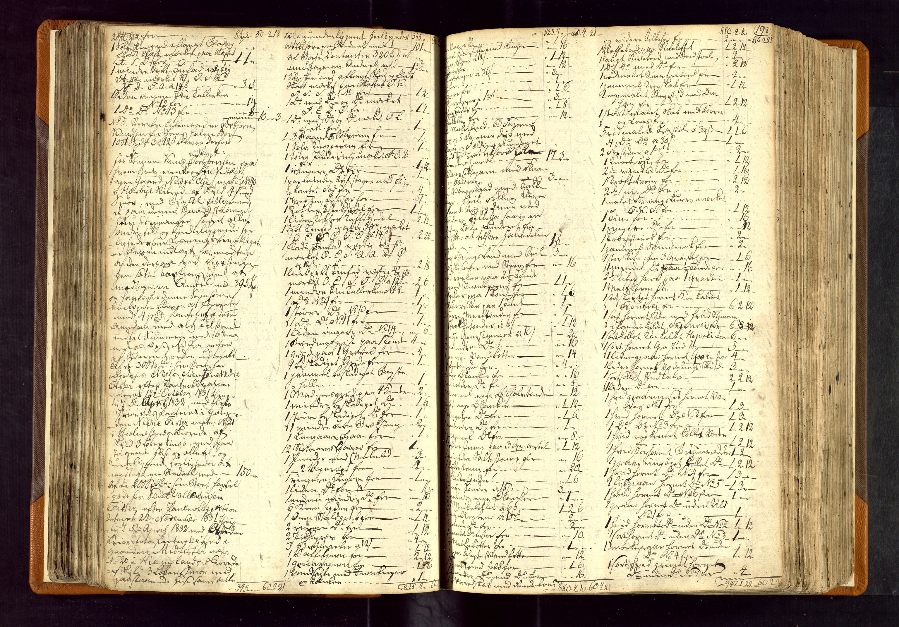 Karmsund sorenskriveri, AV/SAST-A-100311/01/IV/IVDBB/L0001: SKIFTEPROTOKOLL HESBY BC 1, 1831-1856, s. 197b-198a