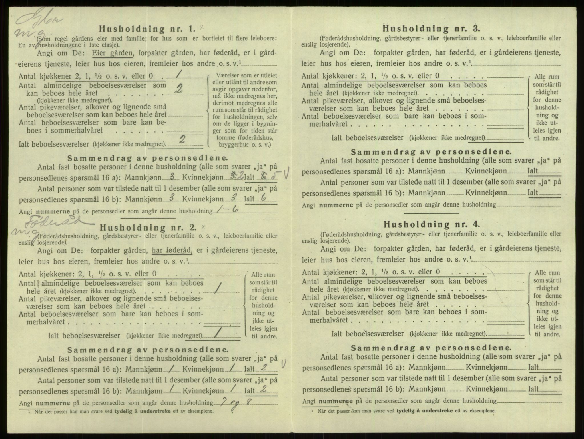 SAB, Folketelling 1920 for 1443 Eid herred, 1920, s. 440