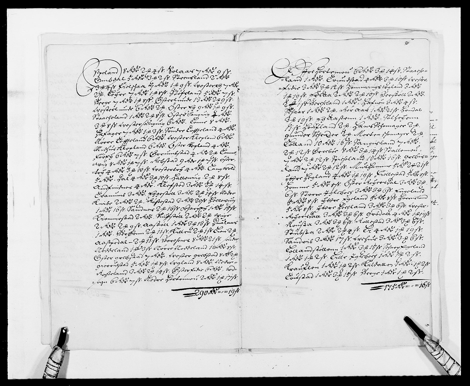 Rentekammeret inntil 1814, Reviderte regnskaper, Fogderegnskap, AV/RA-EA-4092/R42/L2539: Mandal fogderi, 1671-1675, s. 242