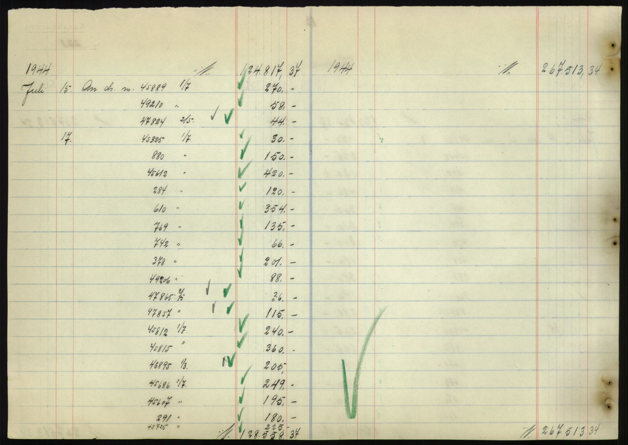 Forsvarsdepartementet, 10. kontor / Oppgjørskontoret, AV/RA-RAFA-1225/D/Db/L0180: Lista oppgjørskontor, 1942-1952, s. 2214