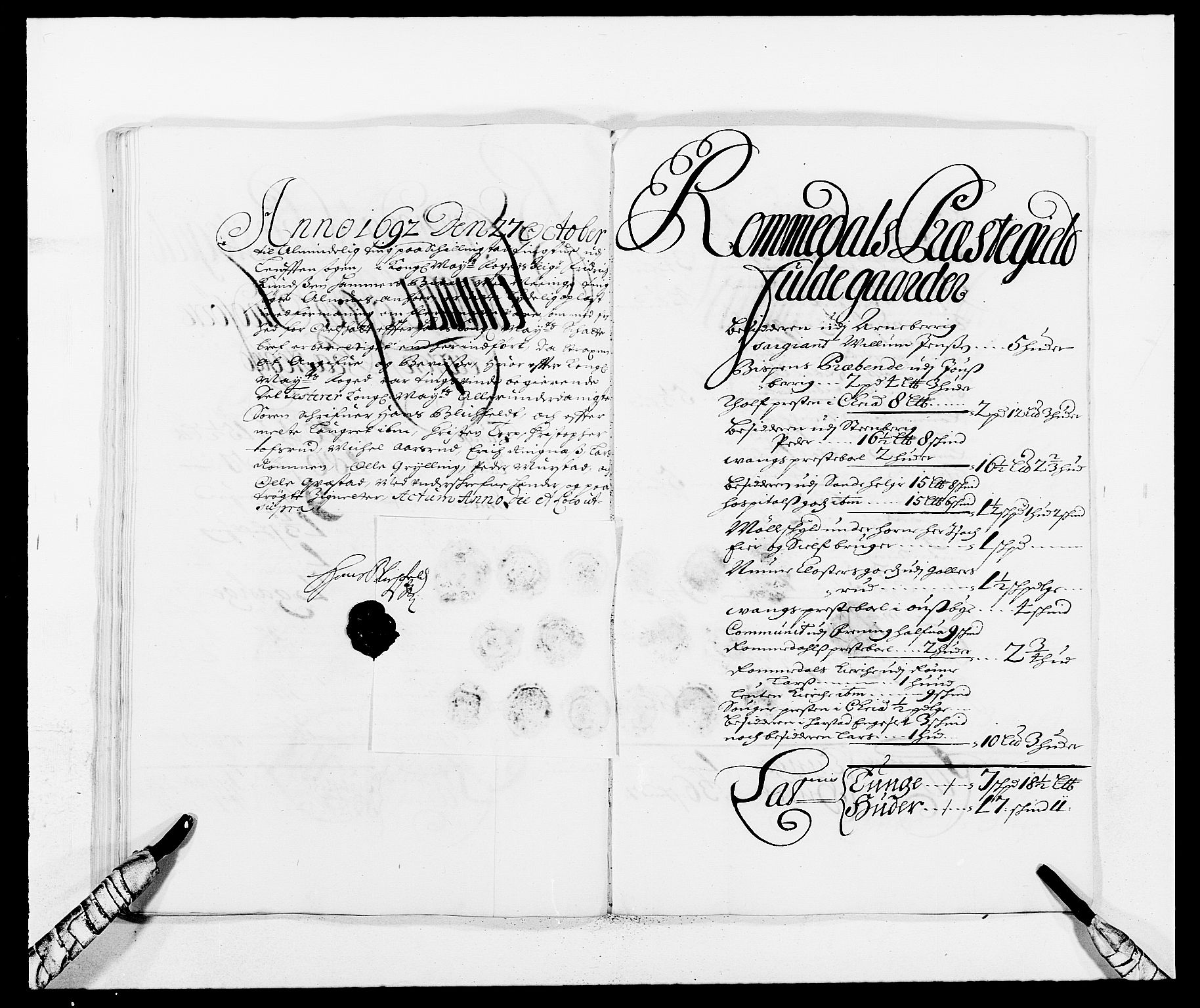 Rentekammeret inntil 1814, Reviderte regnskaper, Fogderegnskap, AV/RA-EA-4092/R16/L1032: Fogderegnskap Hedmark, 1689-1692, s. 129