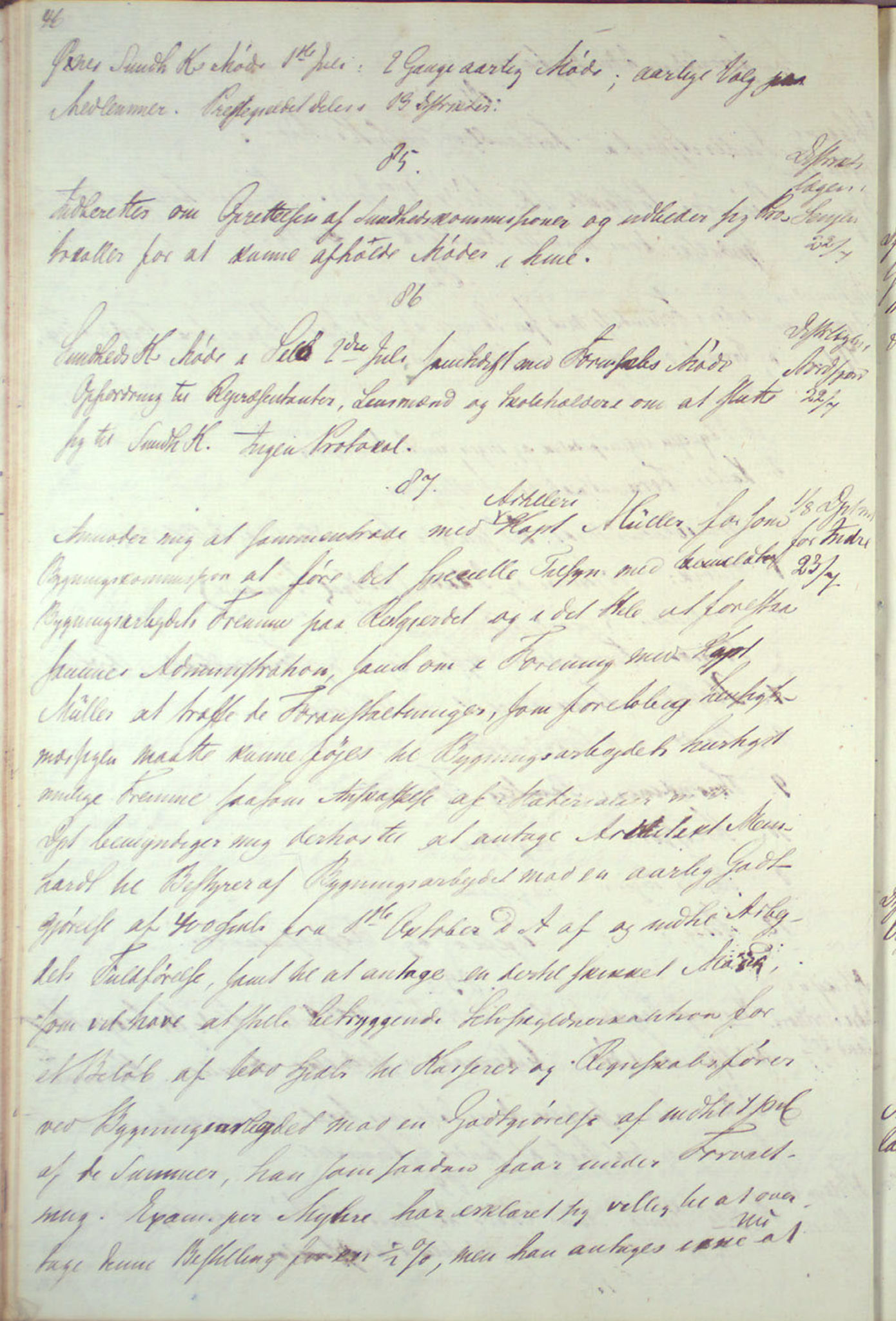 Lepraarkiver - Overlegen for den spedalske sykdom, AV/SAB-A-61001/B.c/L0001: Journal, 1854-1859, s. 46