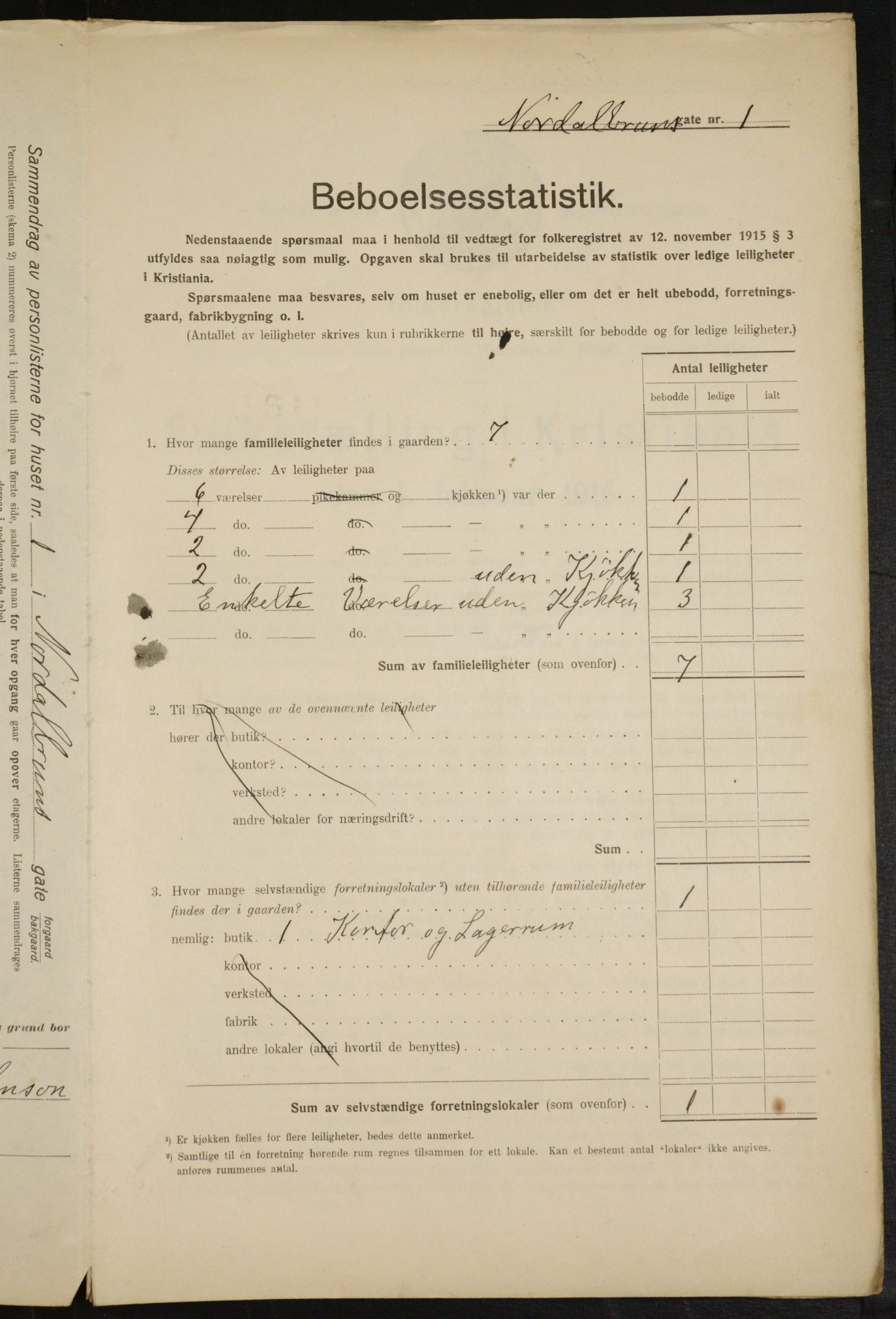 OBA, Kommunal folketelling 1.2.1916 for Kristiania, 1916, s. 73898