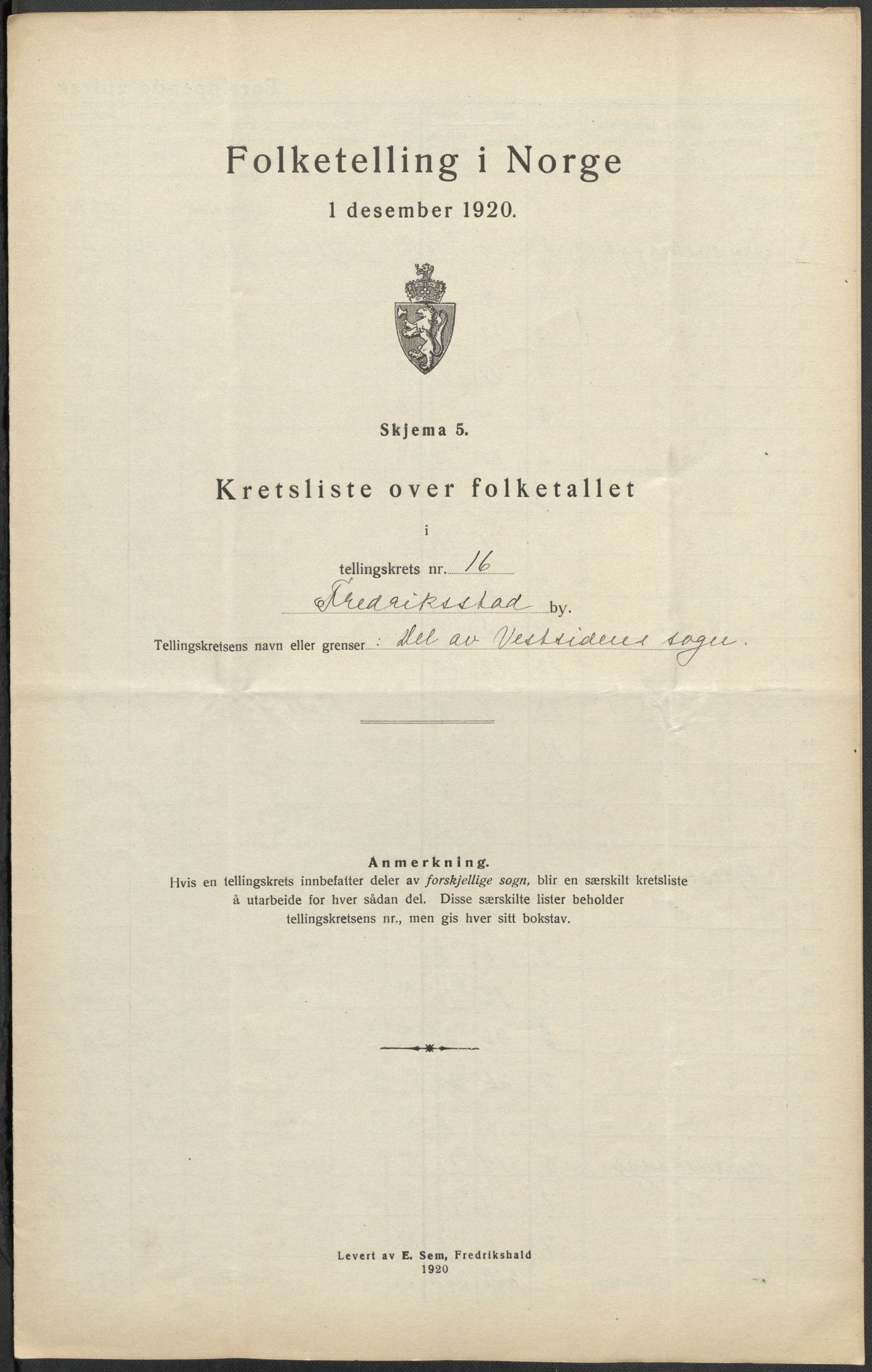 SAO, Folketelling 1920 for 0103 Fredrikstad kjøpstad, 1920, s. 50