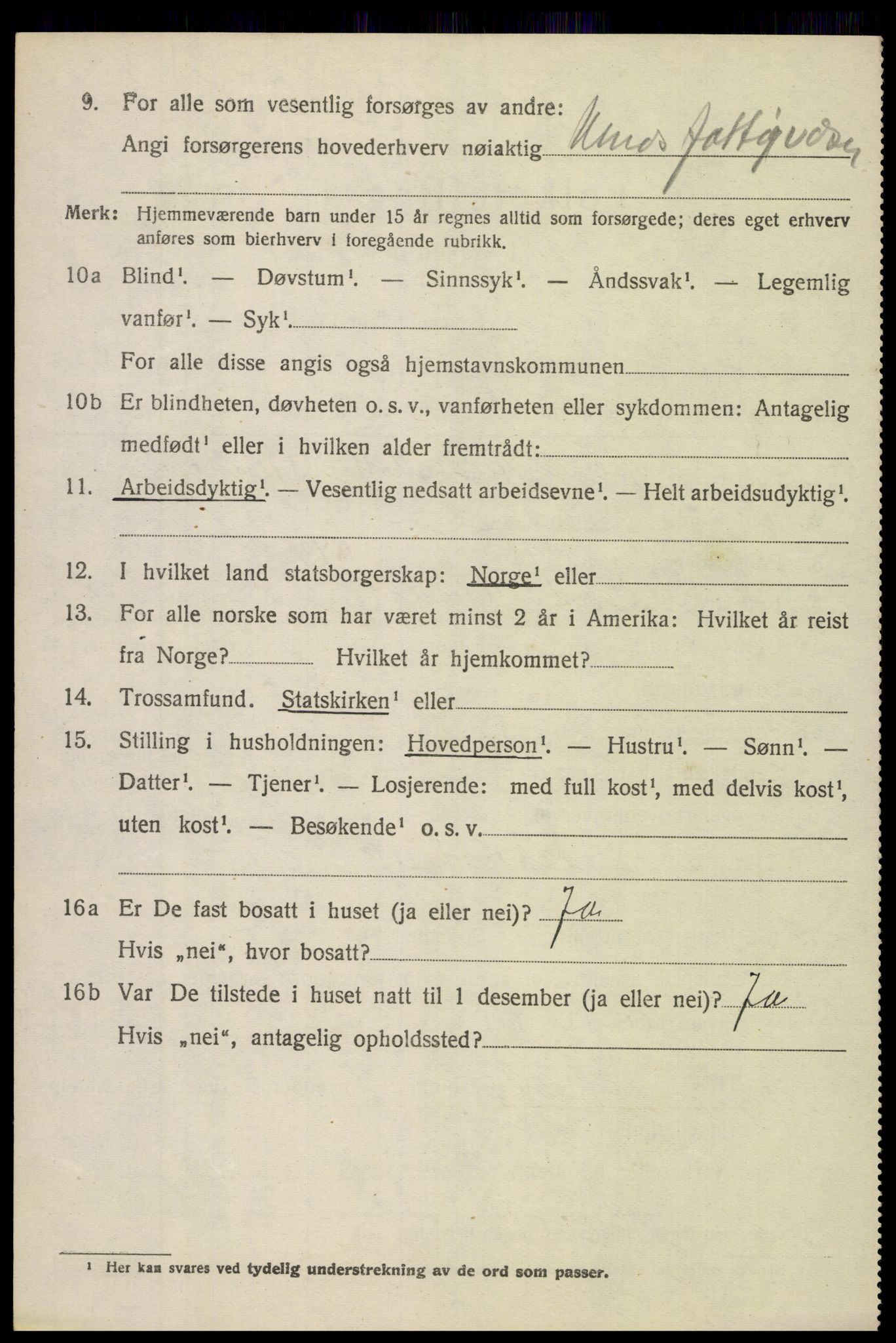 SAH, Folketelling 1920 for 0542 Nord-Aurdal herred, 1920, s. 6843