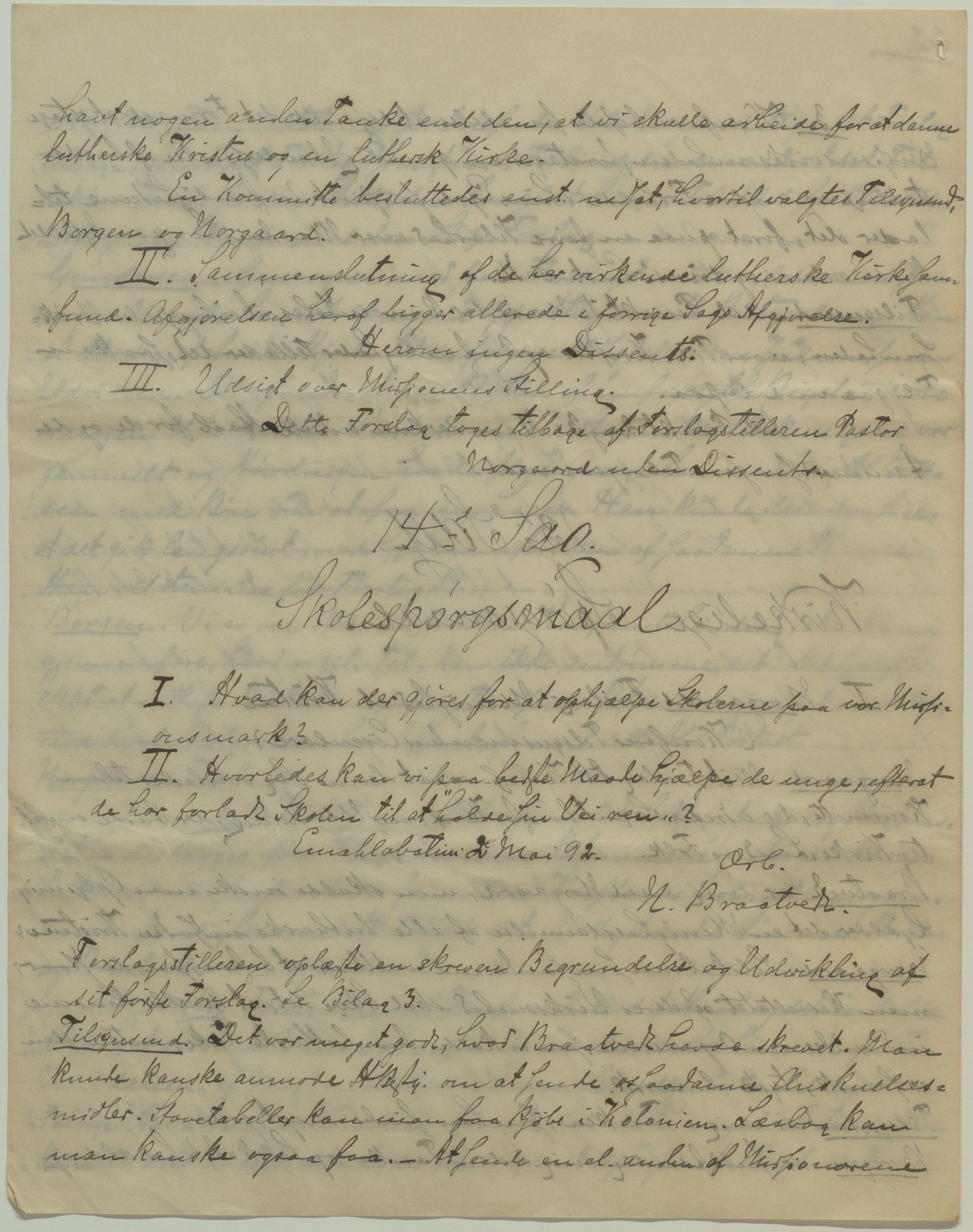 Det Norske Misjonsselskap - hovedadministrasjonen, VID/MA-A-1045/D/Da/Daa/L0039/0005: Konferansereferat og årsberetninger / Konferansereferat fra Sør-Afrika., 1892