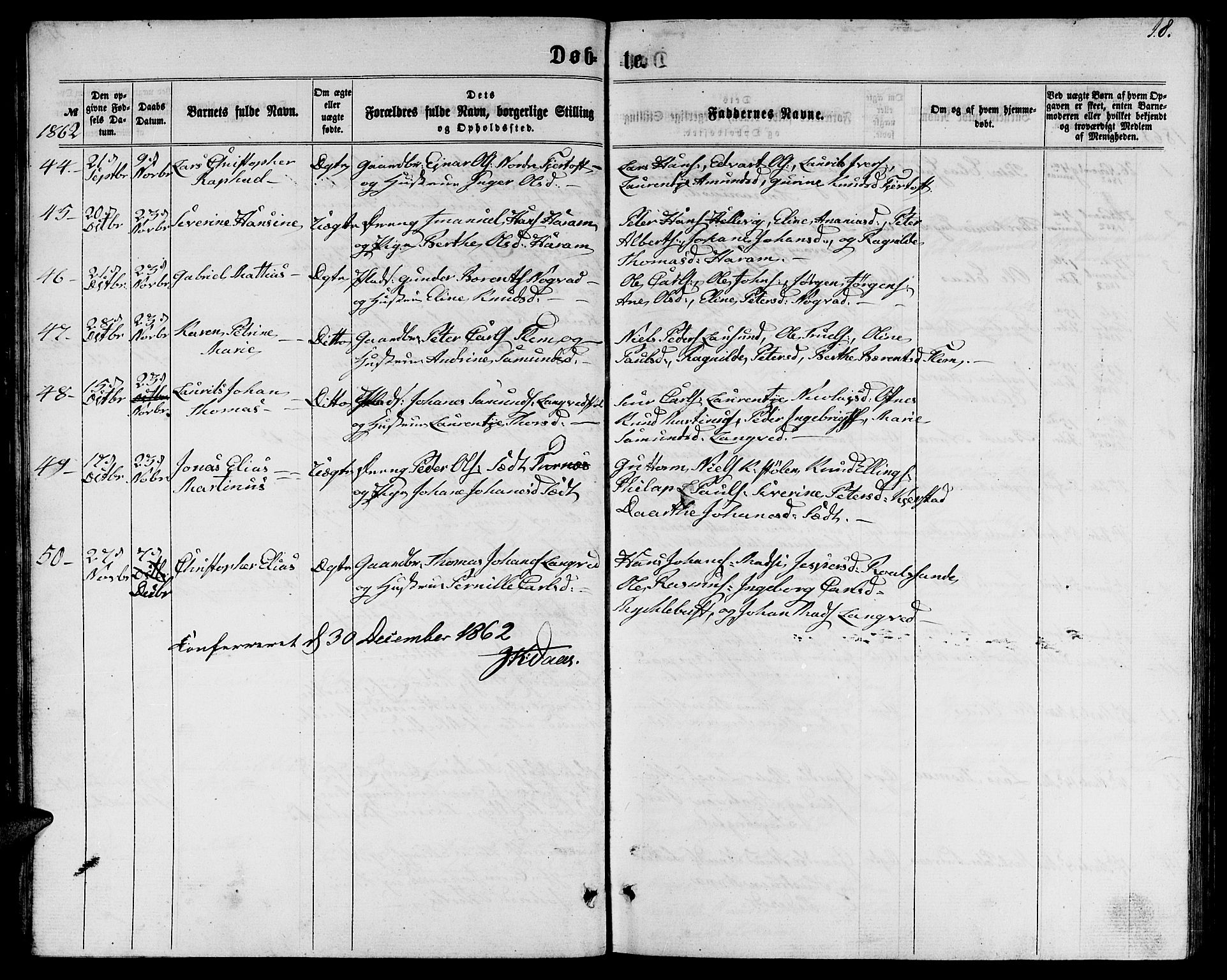 Ministerialprotokoller, klokkerbøker og fødselsregistre - Møre og Romsdal, SAT/A-1454/536/L0508: Klokkerbok nr. 536C03, 1860-1870, s. 18