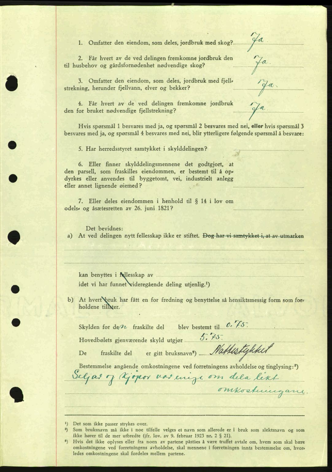 Nedenes sorenskriveri, AV/SAK-1221-0006/G/Gb/Gba/L0053: Pantebok nr. A6b, 1945-1945, Dagboknr: 840/1945