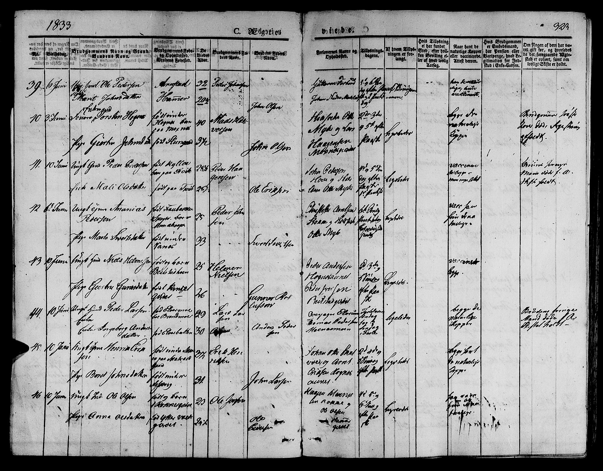 Ministerialprotokoller, klokkerbøker og fødselsregistre - Nord-Trøndelag, AV/SAT-A-1458/709/L0072: Ministerialbok nr. 709A12, 1833-1844, s. 323