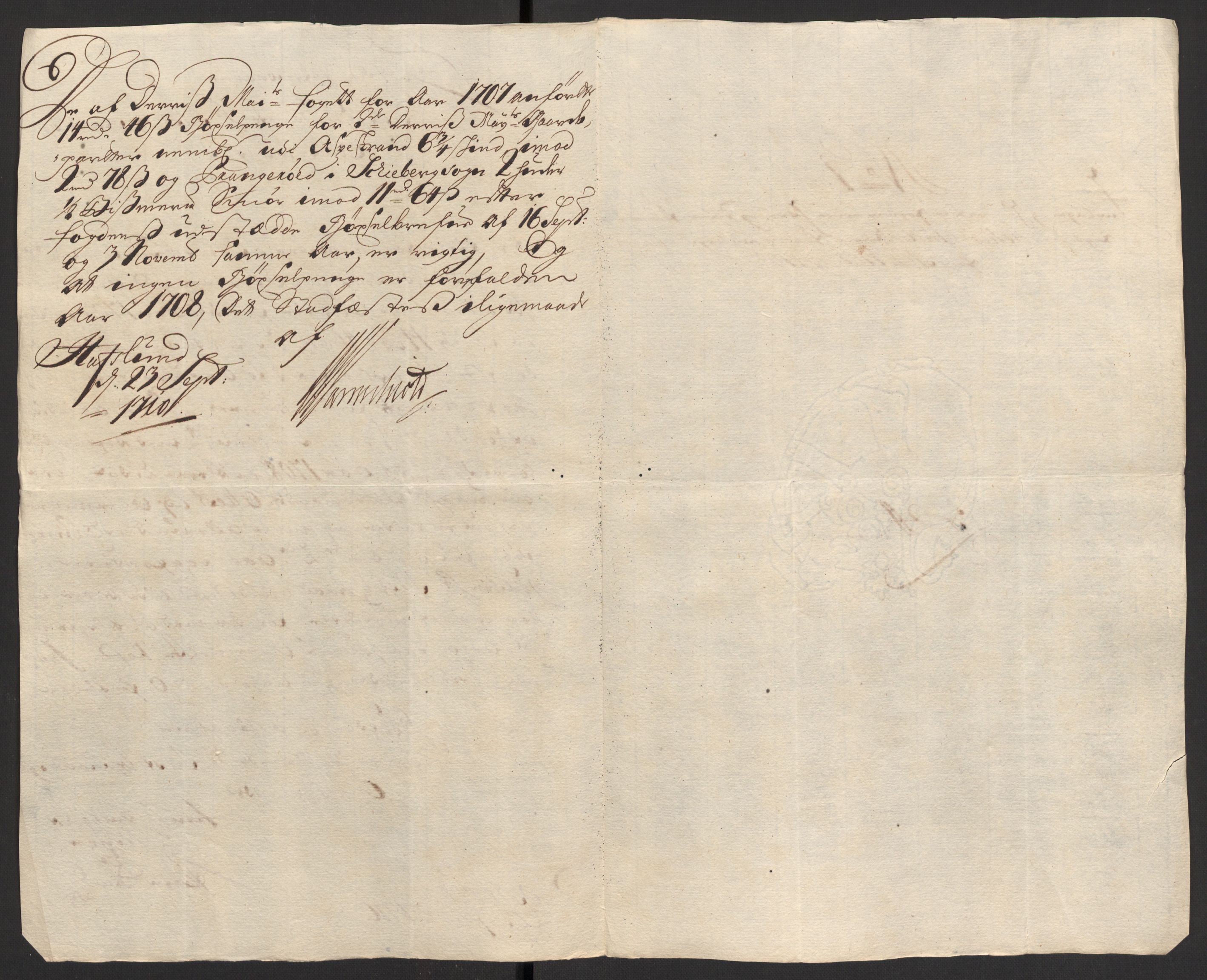 Rentekammeret inntil 1814, Reviderte regnskaper, Fogderegnskap, AV/RA-EA-4092/R01/L0018: Fogderegnskap Idd og Marker, 1707-1709, s. 249