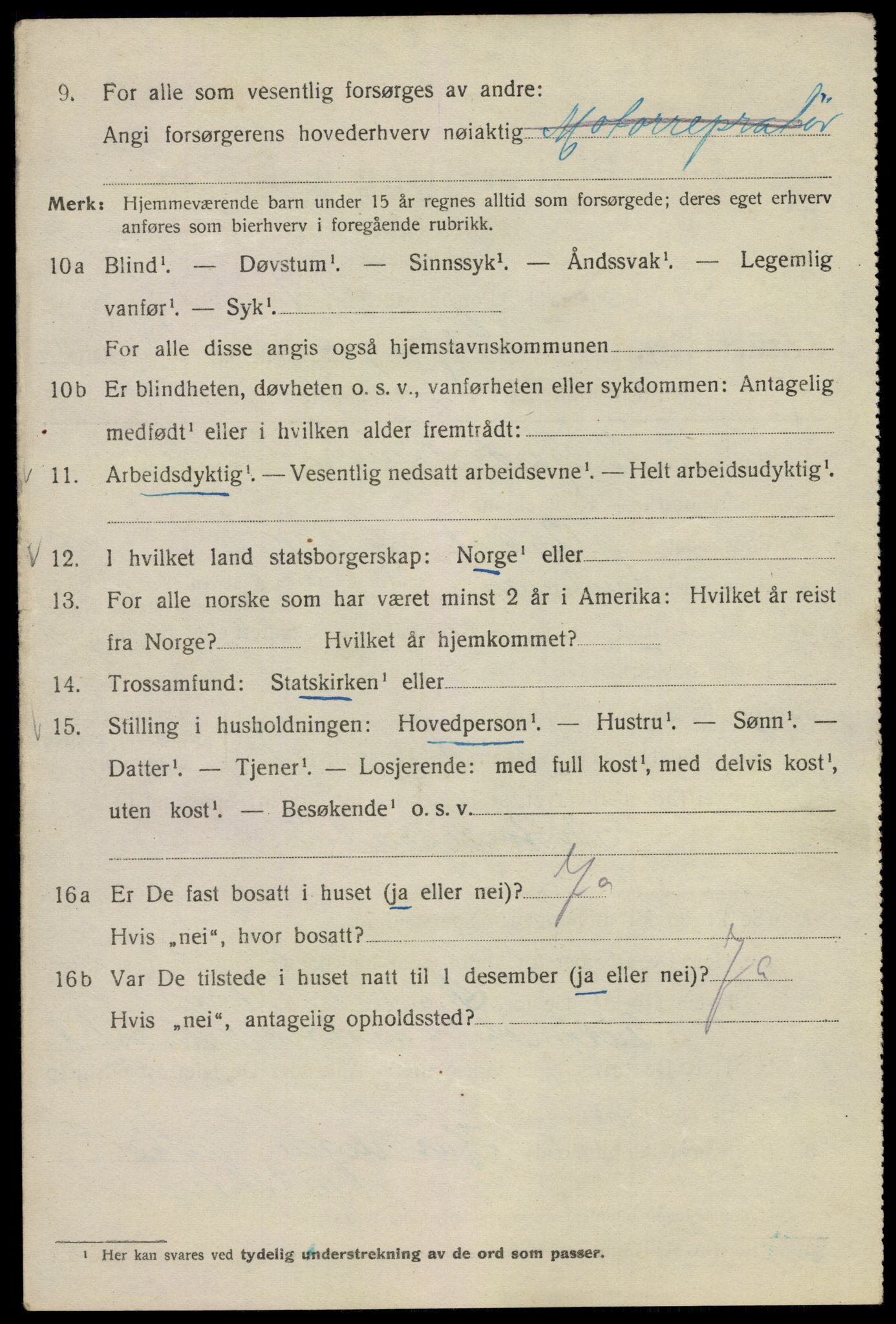 SAO, Folketelling 1920 for 0301 Kristiania kjøpstad, 1920, s. 527344