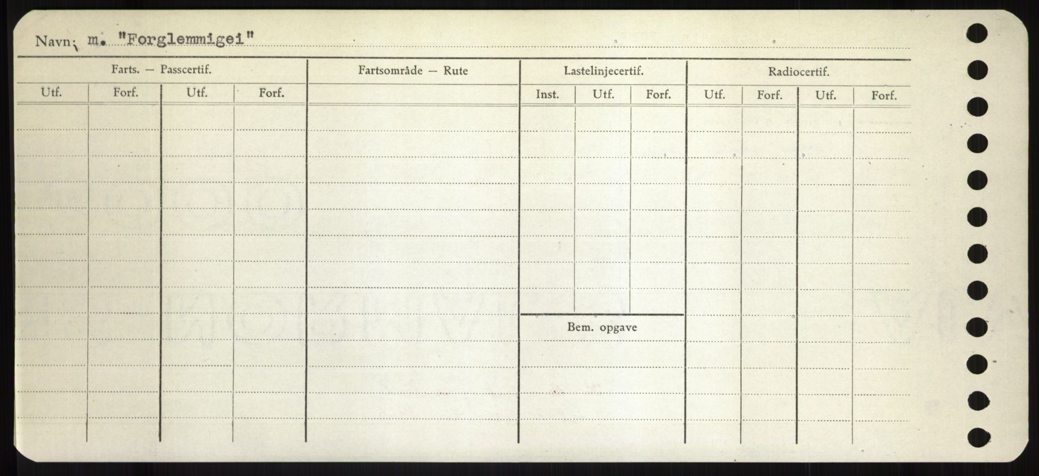 Sjøfartsdirektoratet med forløpere, Skipsmålingen, RA/S-1627/H/Hd/L0011: Fartøy, Fla-Får, s. 168