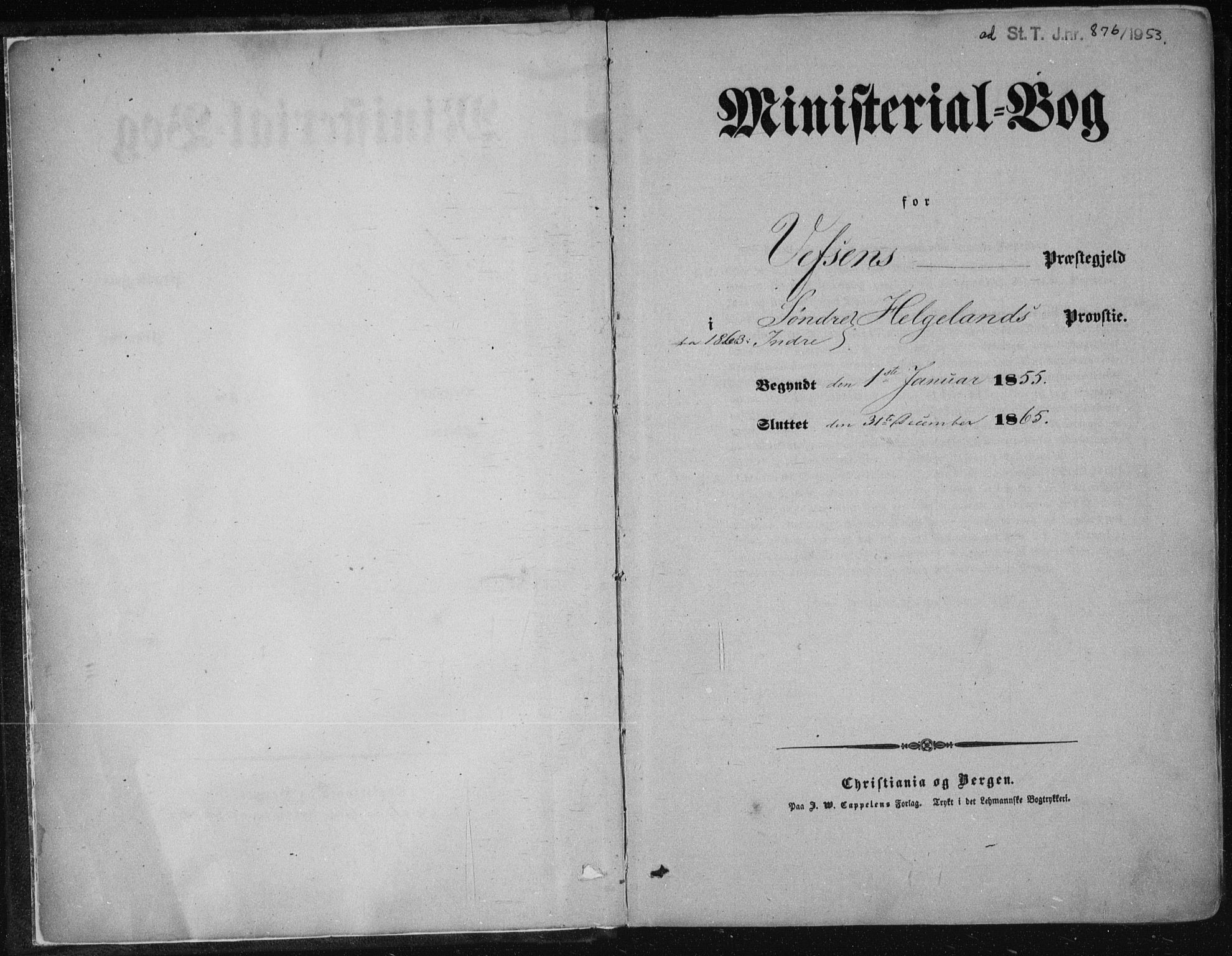 Ministerialprotokoller, klokkerbøker og fødselsregistre - Nordland, SAT/A-1459/820/L0293: Ministerialbok nr. 820A14, 1855-1865