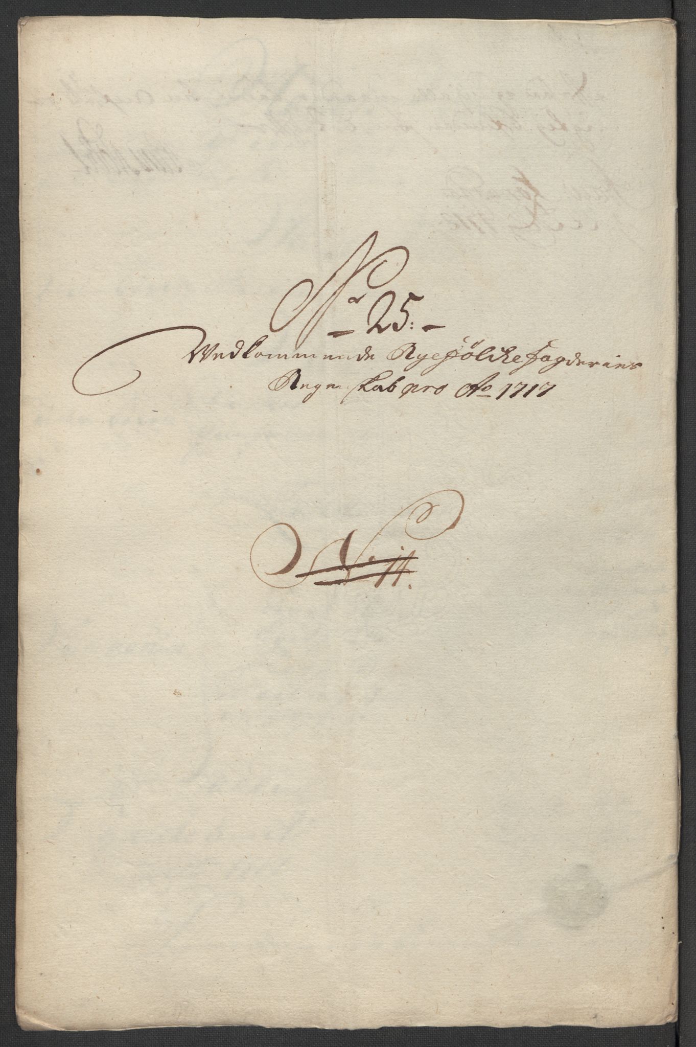Rentekammeret inntil 1814, Reviderte regnskaper, Fogderegnskap, RA/EA-4092/R47/L2870: Fogderegnskap Ryfylke, 1717, s. 182