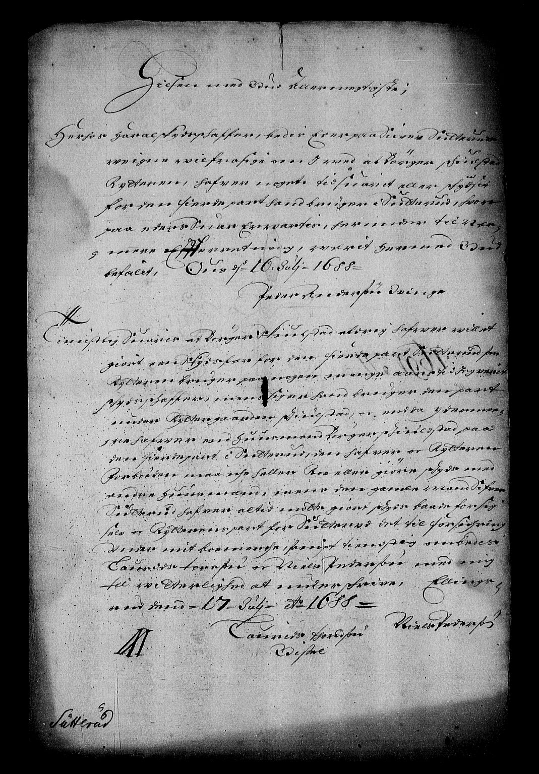 Stattholderembetet 1572-1771, RA/EA-2870/Af/L0002: Avskrifter av vedlegg til originale supplikker, nummerert i samsvar med supplikkbøkene, 1687-1689, s. 176