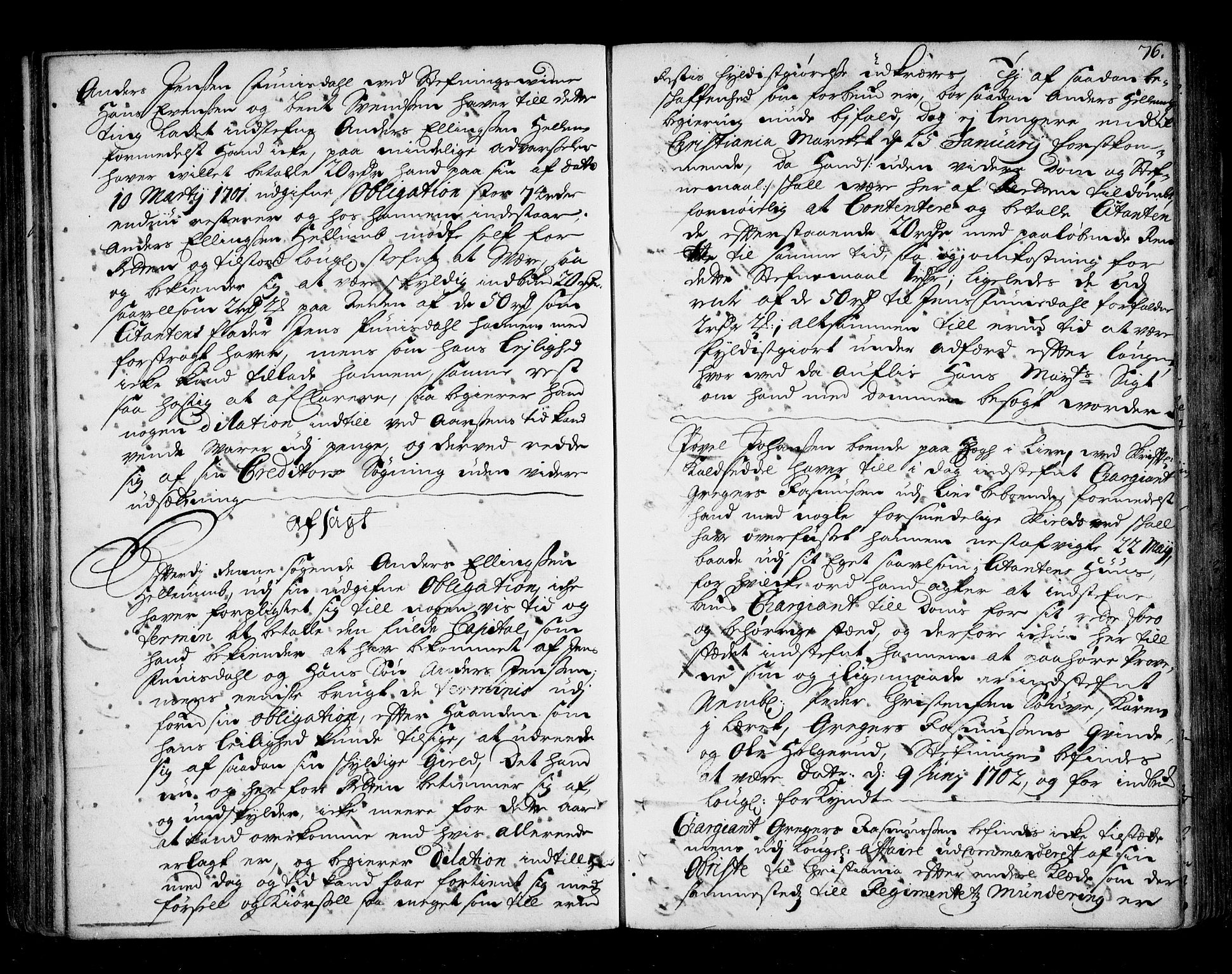 Lier, Røyken og Hurum sorenskriveri, AV/SAKO-A-89/F/Fa/L0039: Tingbok, 1701-1704, s. 76