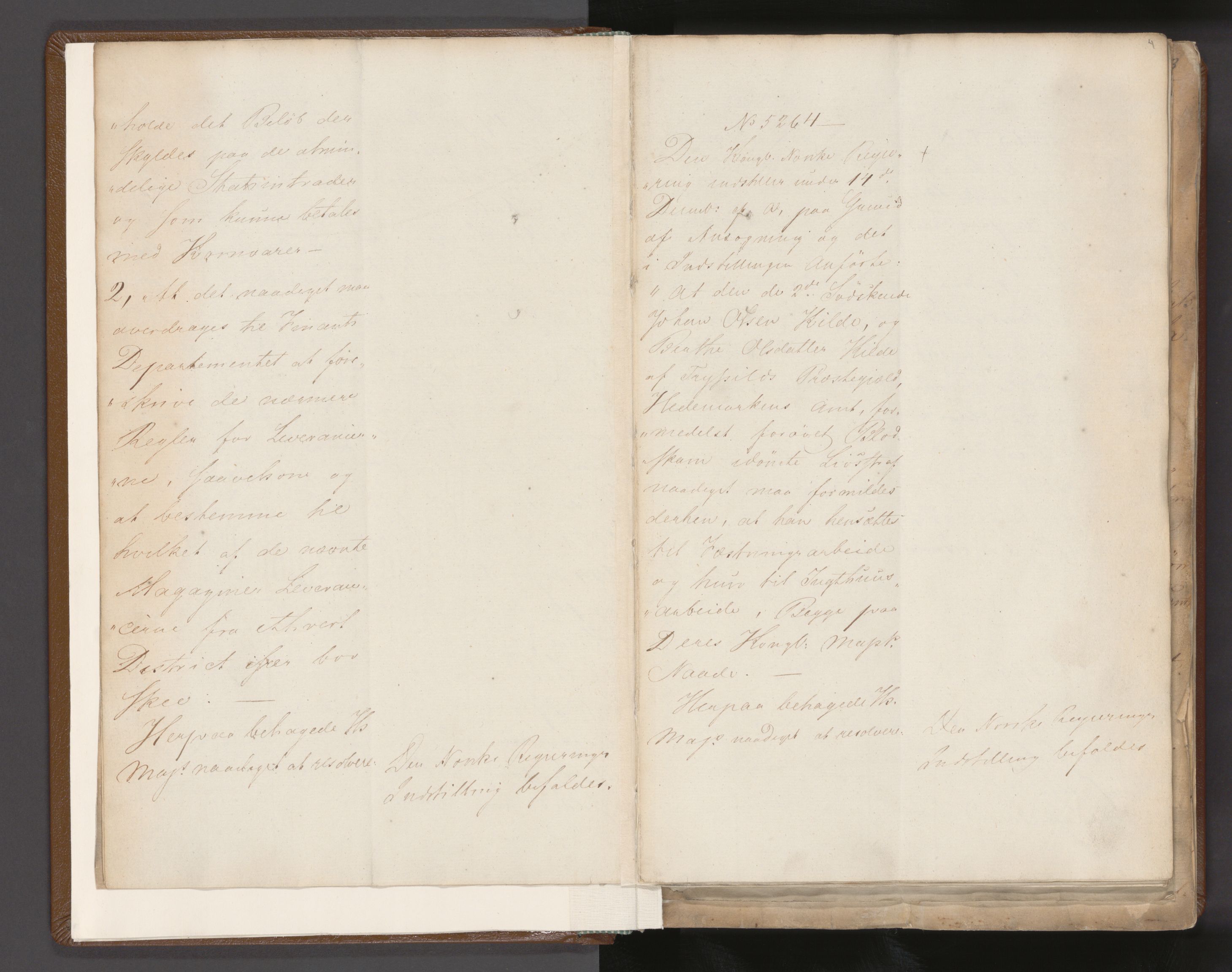 Statsrådssekretariatet, AV/RA-S-1001/A/Ab/L0011: Kgl. res. nr. 5263-5678 I, 1821, s. 4