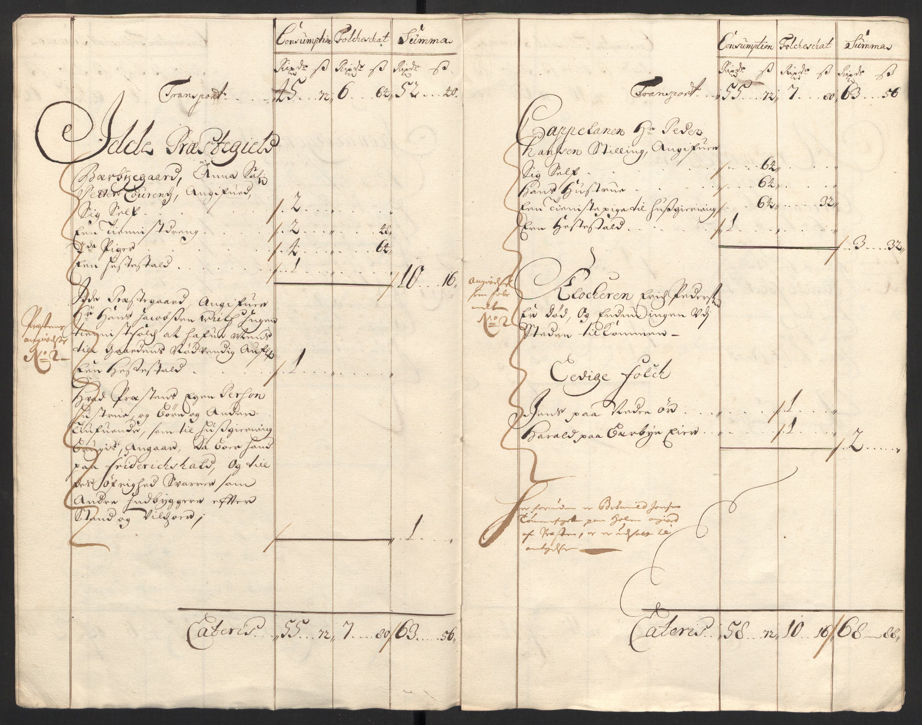 Rentekammeret inntil 1814, Reviderte regnskaper, Fogderegnskap, RA/EA-4092/R01/L0013: Fogderegnskap Idd og Marker, 1696-1698, s. 240