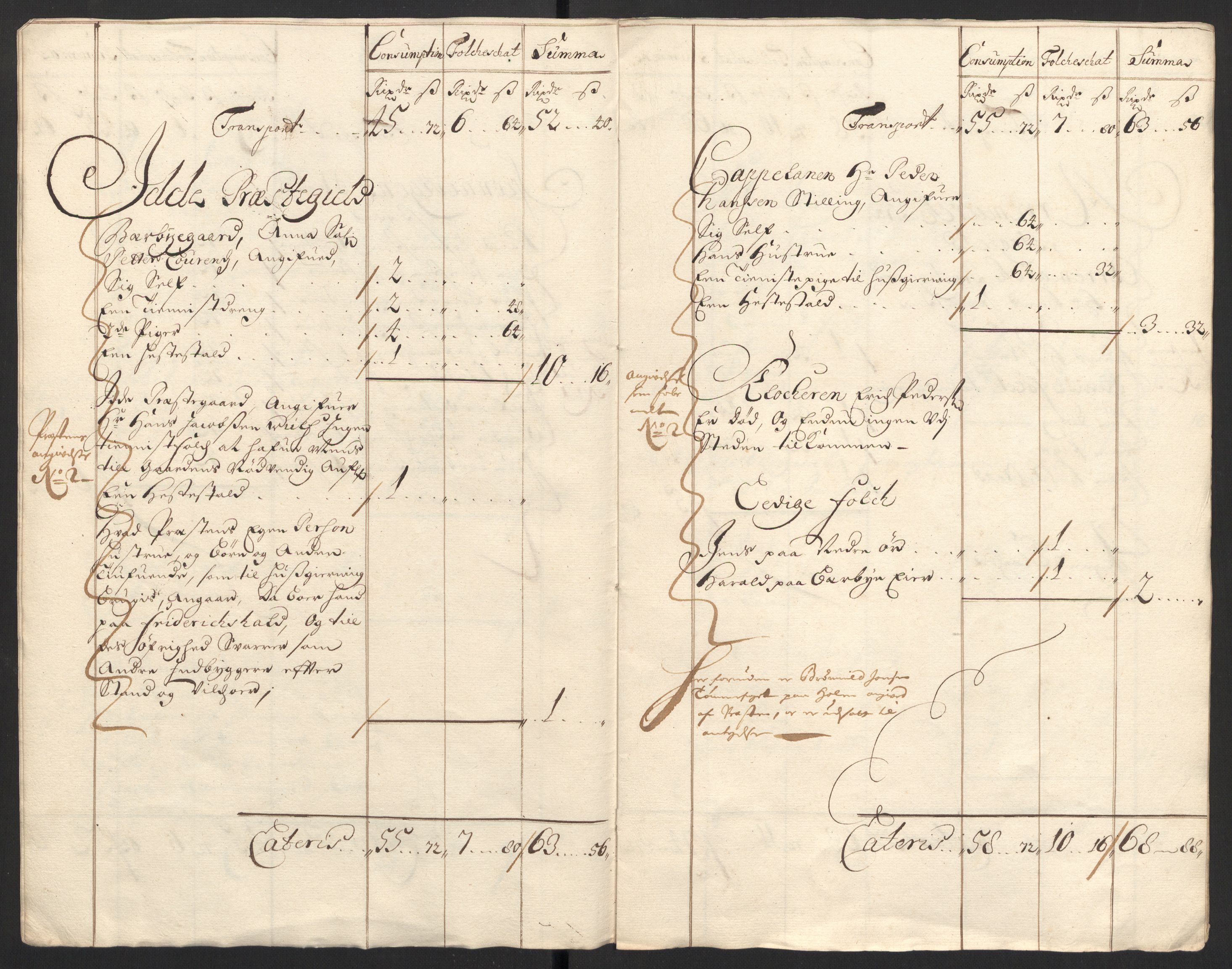 Rentekammeret inntil 1814, Reviderte regnskaper, Fogderegnskap, AV/RA-EA-4092/R01/L0013: Fogderegnskap Idd og Marker, 1696-1698, s. 240