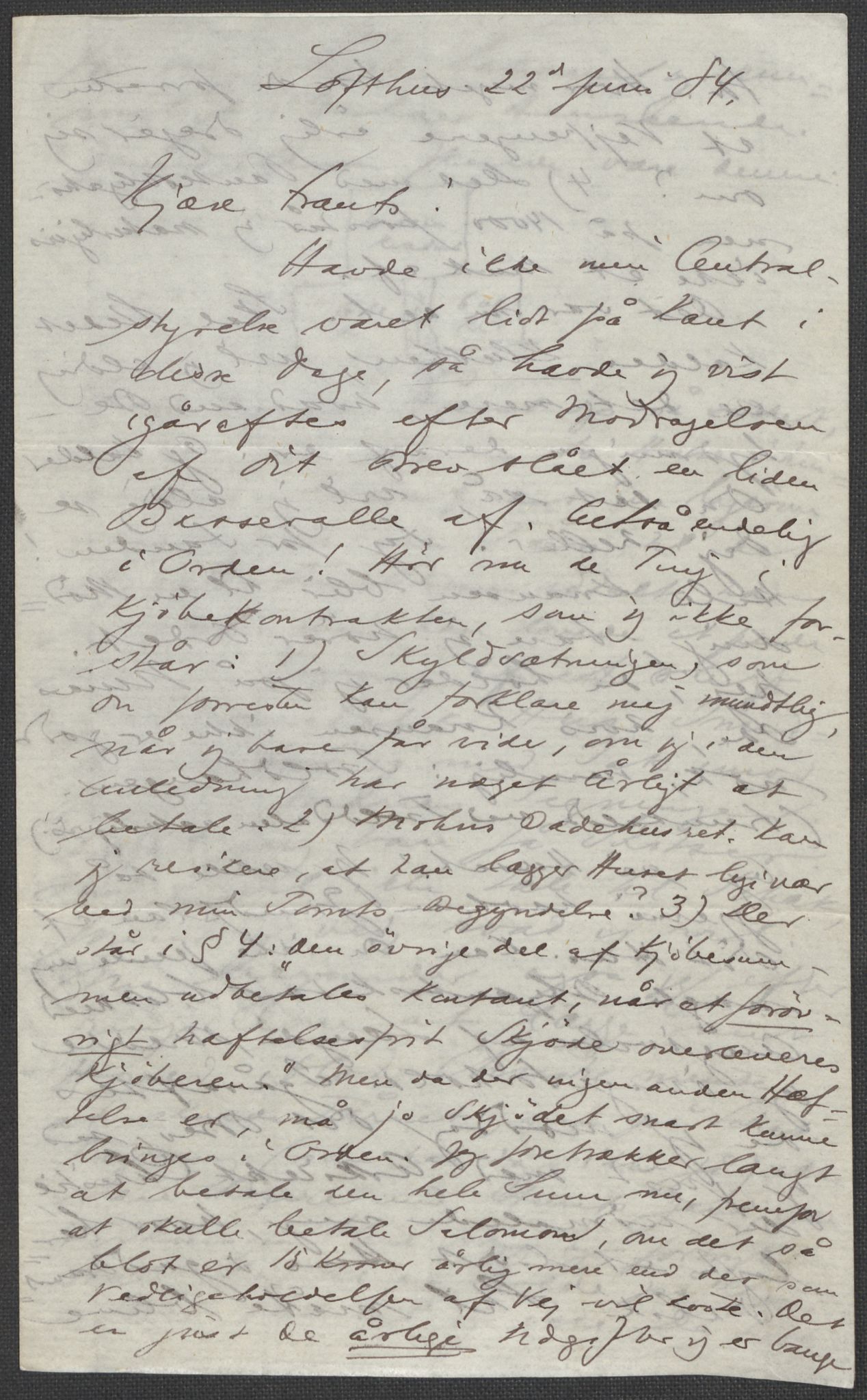 Beyer, Frants, RA/PA-0132/F/L0001: Brev fra Edvard Grieg til Frantz Beyer og "En del optegnelser som kan tjene til kommentar til brevene" av Marie Beyer, 1872-1907, s. 128