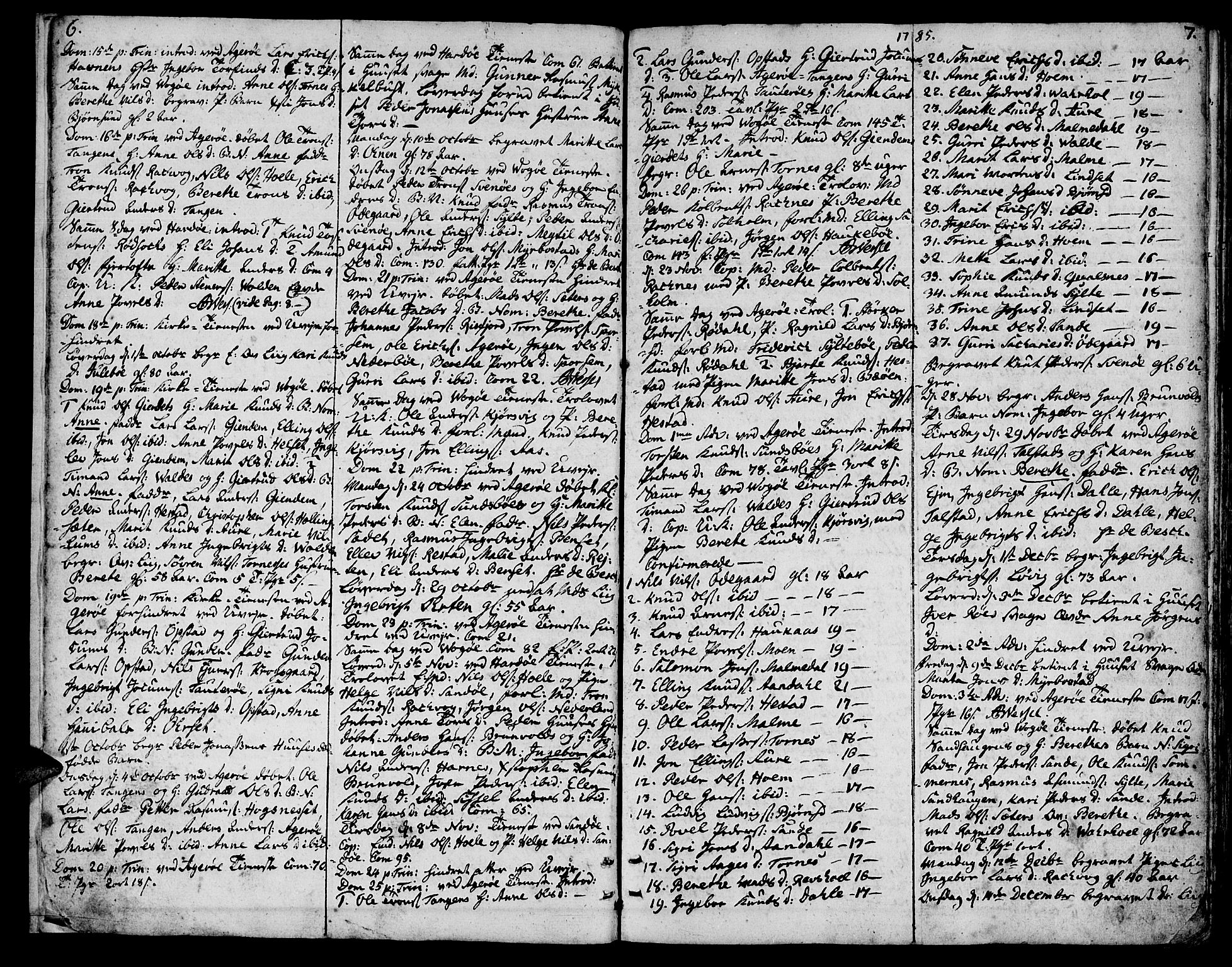 Ministerialprotokoller, klokkerbøker og fødselsregistre - Møre og Romsdal, AV/SAT-A-1454/560/L0717: Ministerialbok nr. 560A01, 1785-1808, s. 6-7