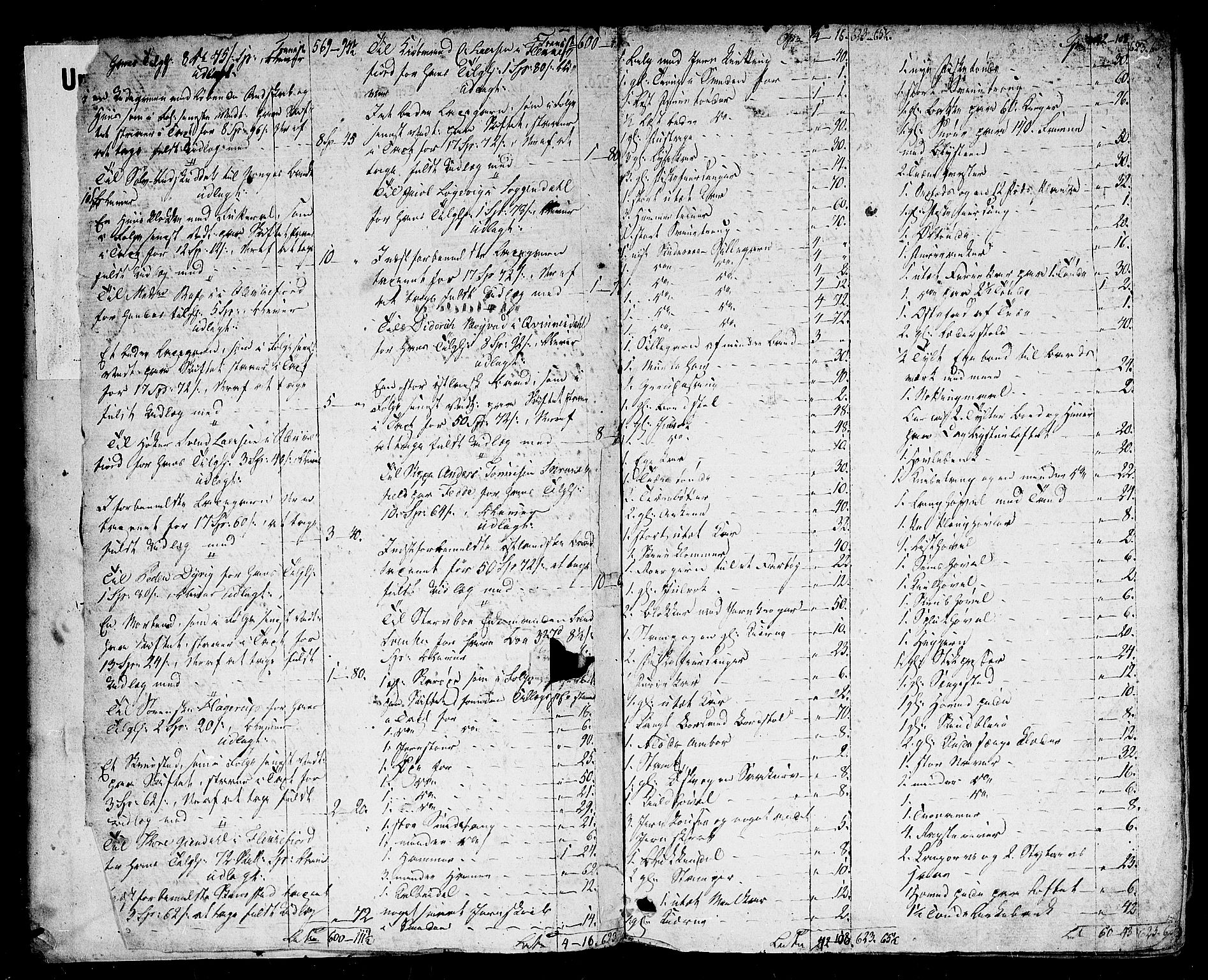 Flekkefjord sorenskriveri, SAK/1221-0001/H/Hc/L0009: Skifteprotokoll nr. 3, med gårdsnavn- og personnavnregister, 1819-1828, s. 1b-2a