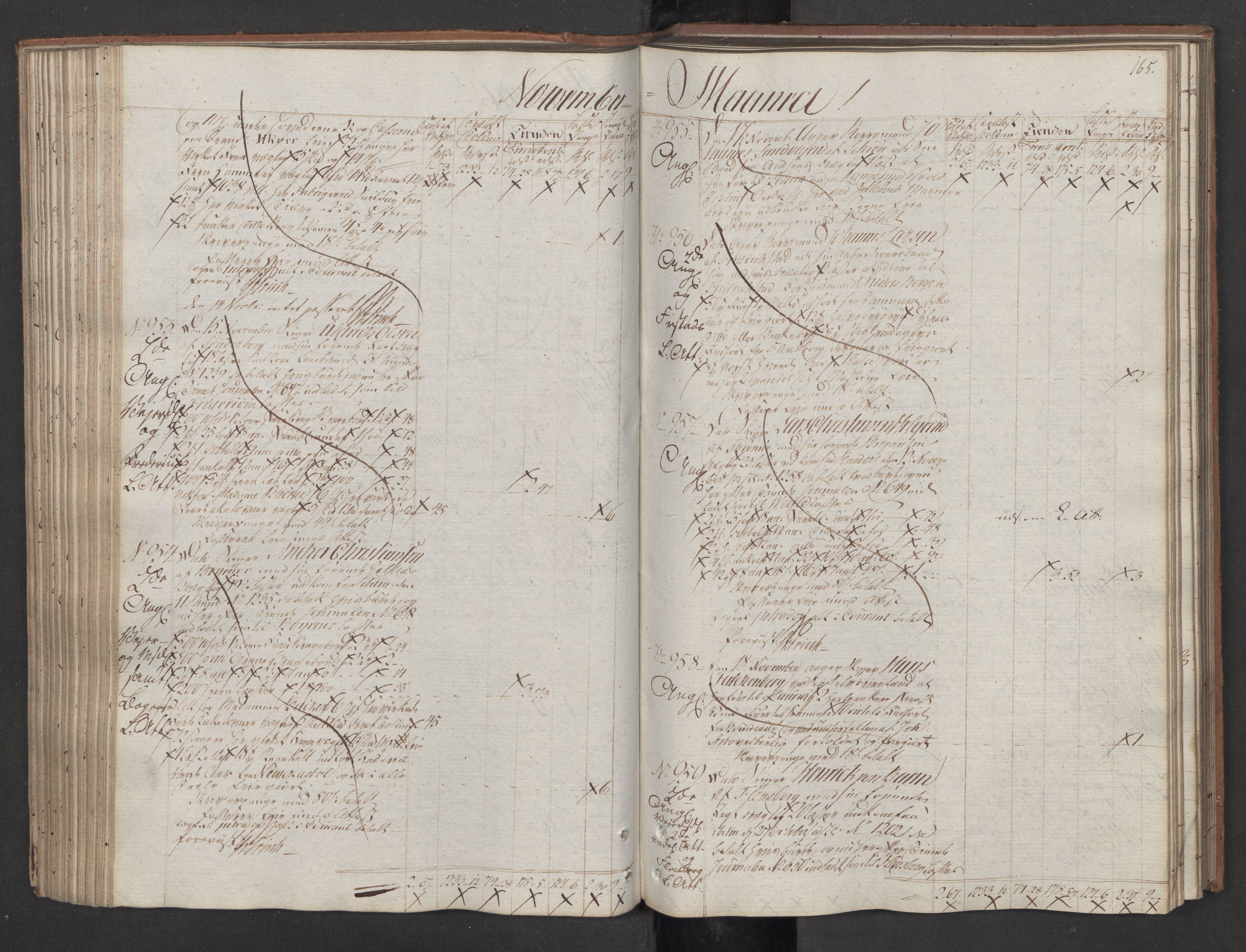 Generaltollkammeret, tollregnskaper, AV/RA-EA-5490/R08/L0175/0001: Tollregnskaper Drammen / Utgående tollbok, 1794, s. 164b-165a