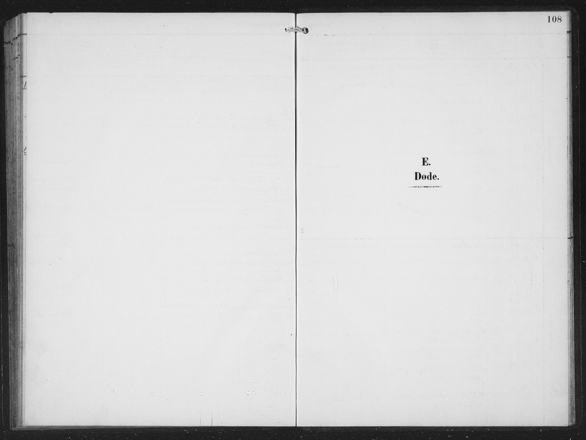 Vossestrand Sokneprestembete, SAB/A-79101/H/Hab: Klokkerbok nr. B 4, 1894-1941, s. 108