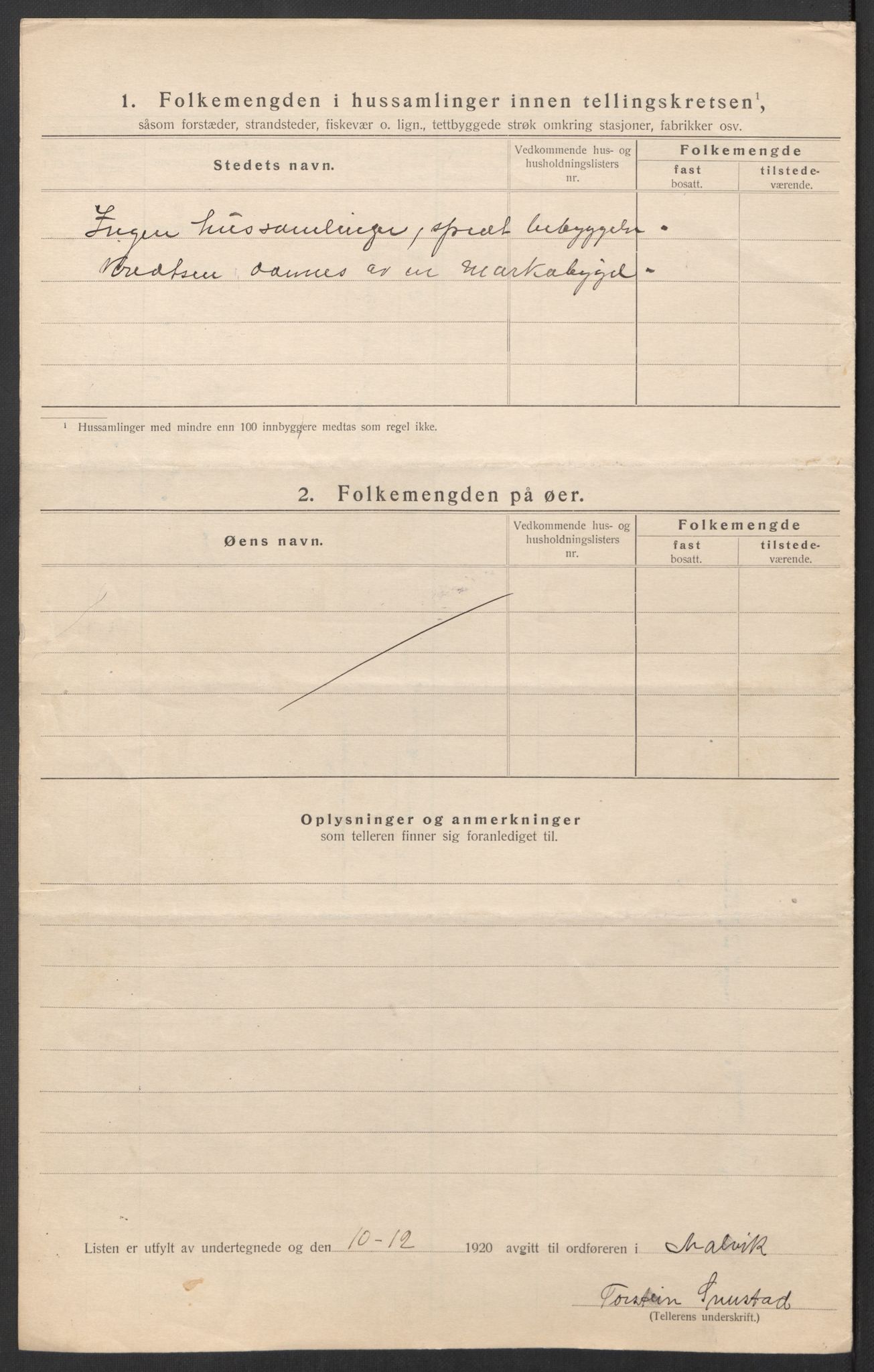 SAT, Folketelling 1920 for 1663 Malvik herred, 1920, s. 39