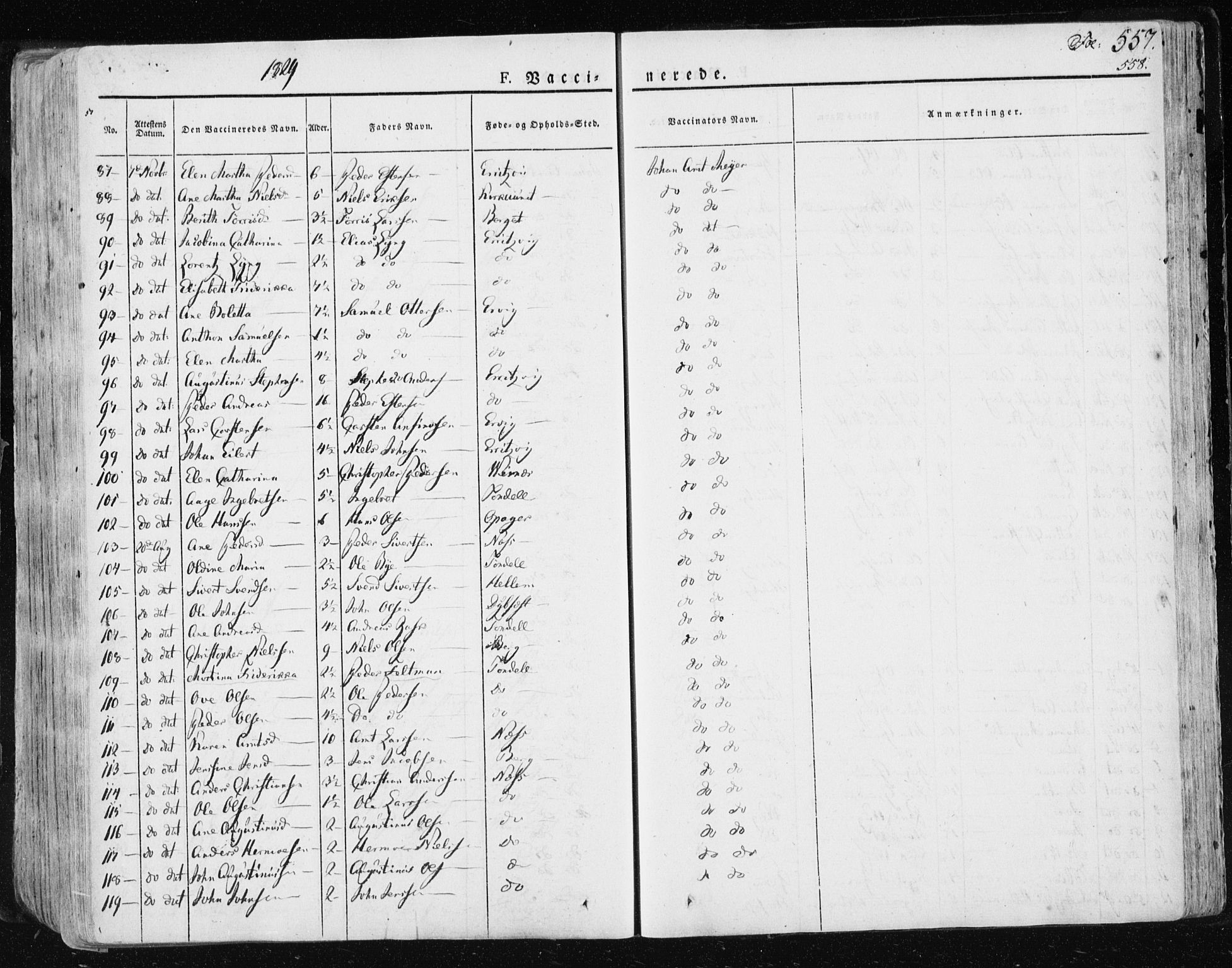 Ministerialprotokoller, klokkerbøker og fødselsregistre - Sør-Trøndelag, AV/SAT-A-1456/659/L0735: Ministerialbok nr. 659A05, 1826-1841, s. 557