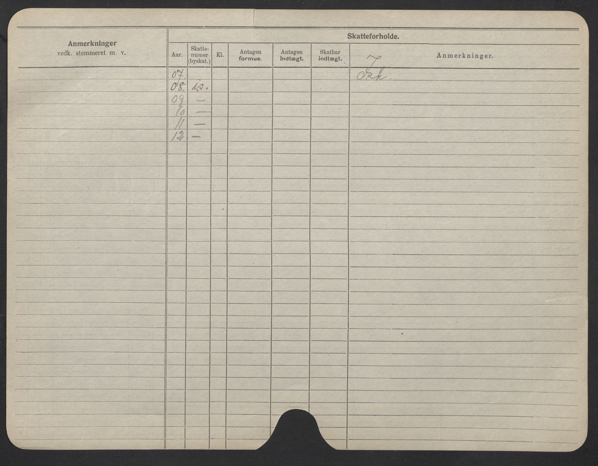 Oslo folkeregister, Registerkort, AV/SAO-A-11715/F/Fa/Fac/L0020: Kvinner, 1906-1914, s. 1121b