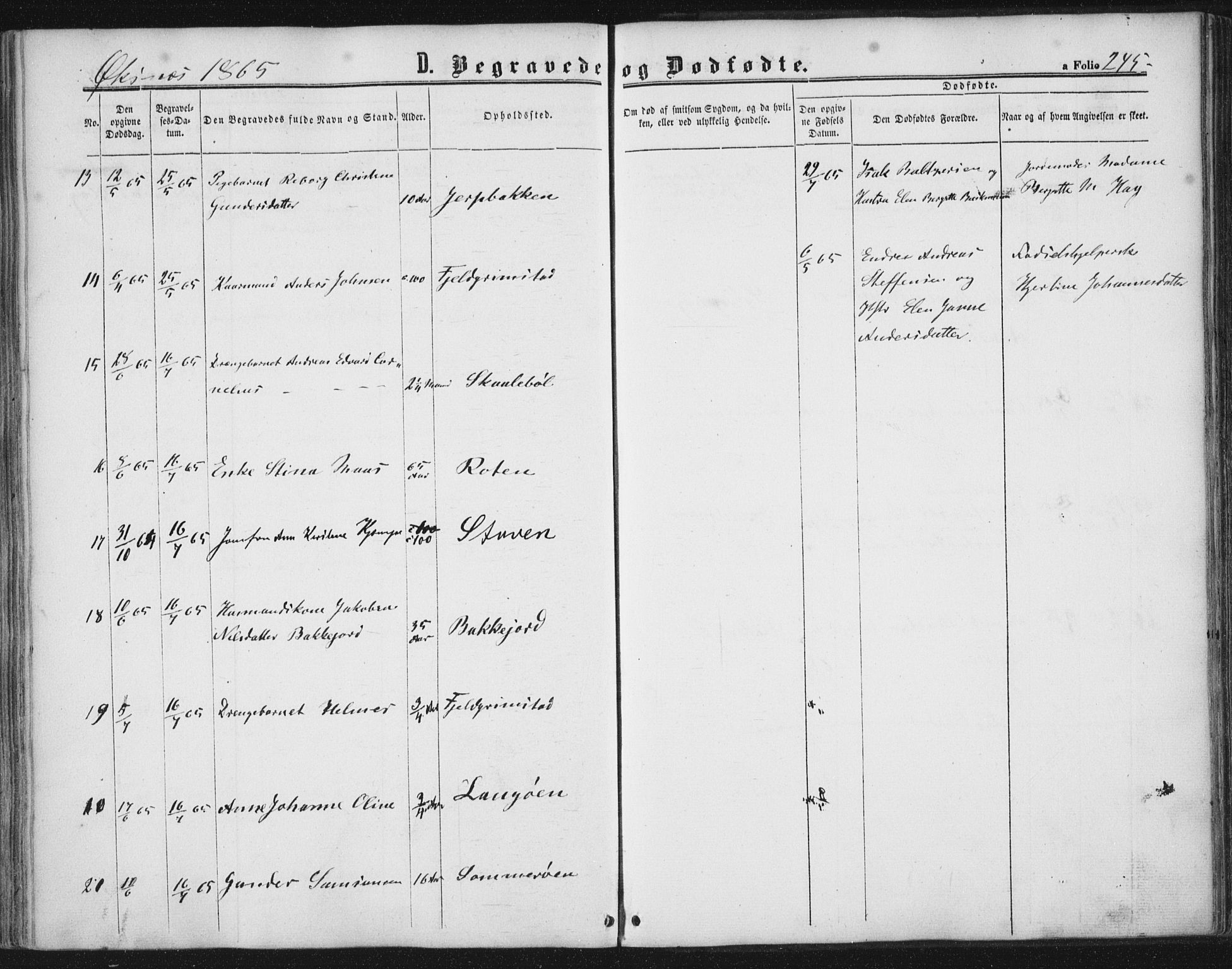 Ministerialprotokoller, klokkerbøker og fødselsregistre - Nordland, SAT/A-1459/893/L1333: Ministerialbok nr. 893A06, 1858-1866, s. 245