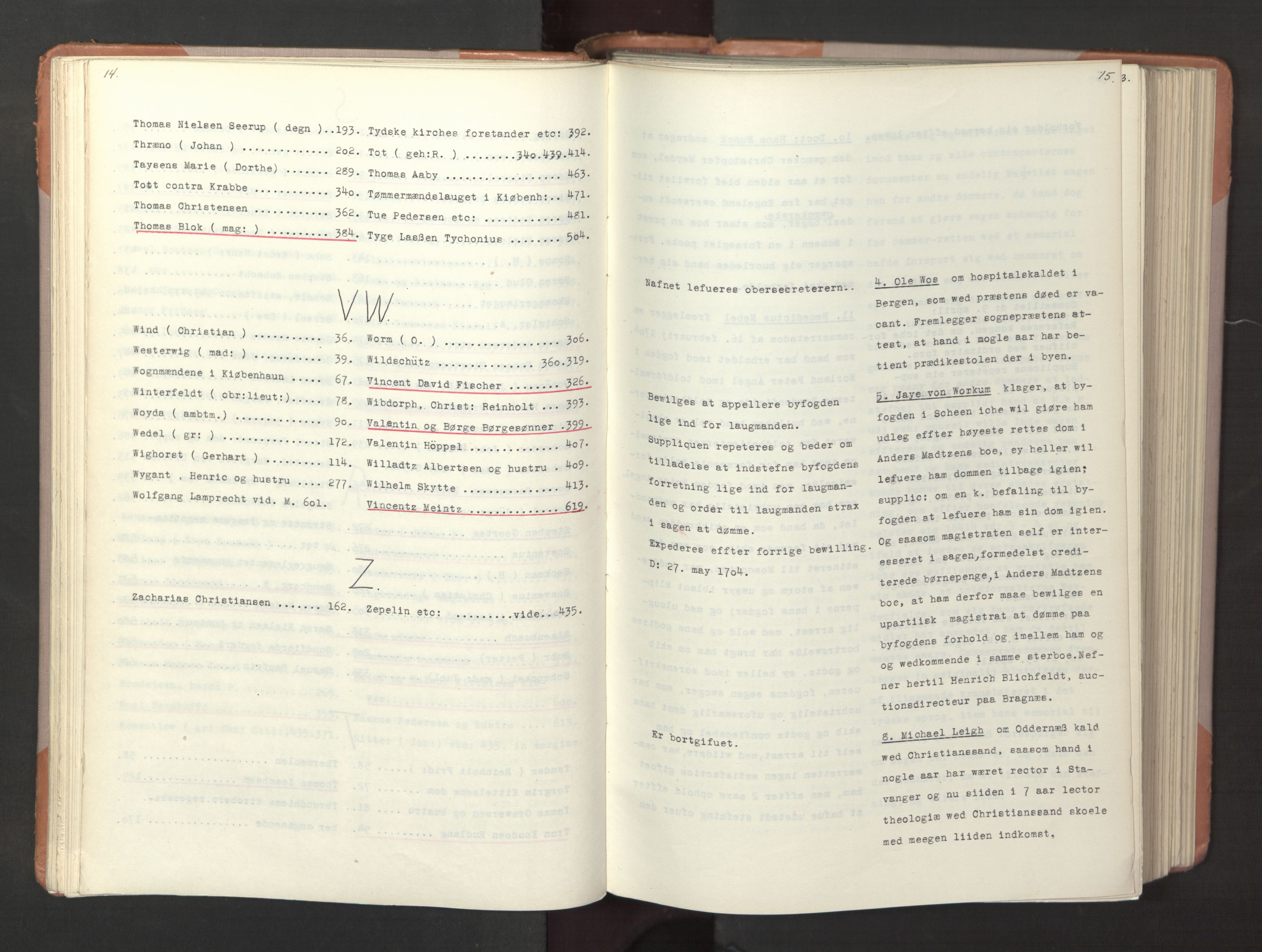 Avskriftsamlingen, AV/RA-EA-4022/F/Fa/L0072: Supplikker, 1704, s. 62