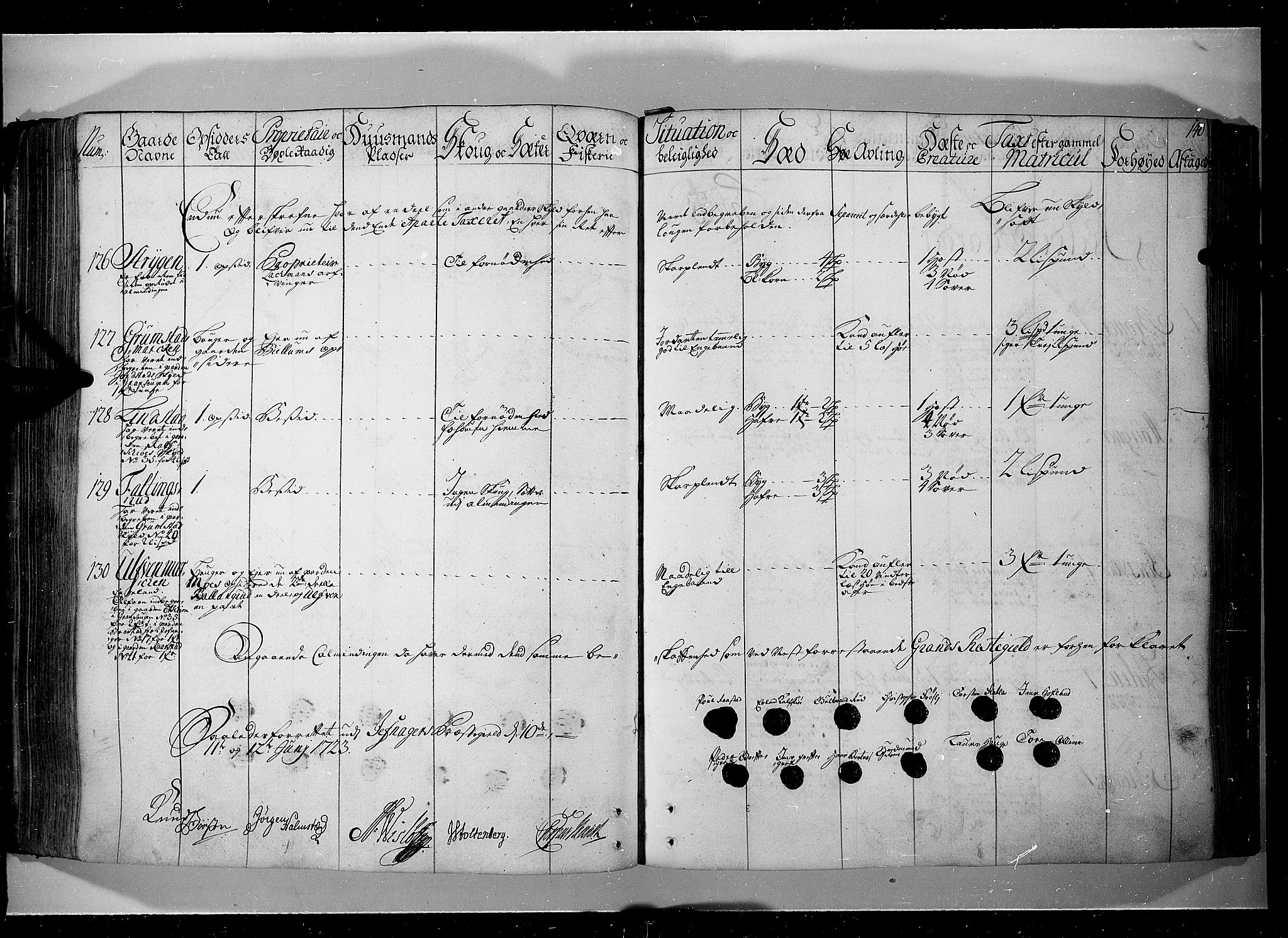 Rentekammeret inntil 1814, Realistisk ordnet avdeling, RA/EA-4070/N/Nb/Nbf/L0104: Hadeland, Toten og Valdres eksaminasjonsprotokoll, 1723, s. 139b-140a