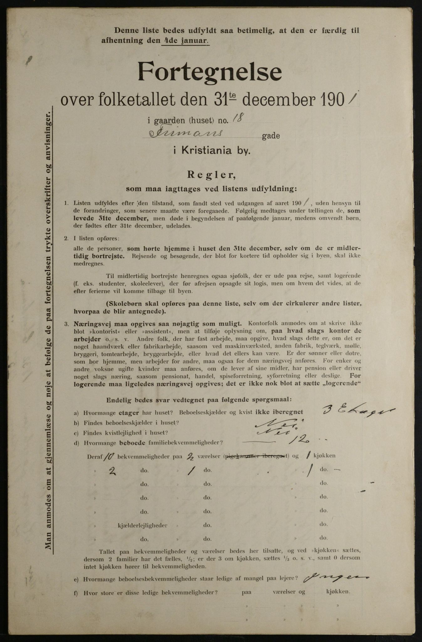 OBA, Kommunal folketelling 31.12.1901 for Kristiania kjøpstad, 1901, s. 4341