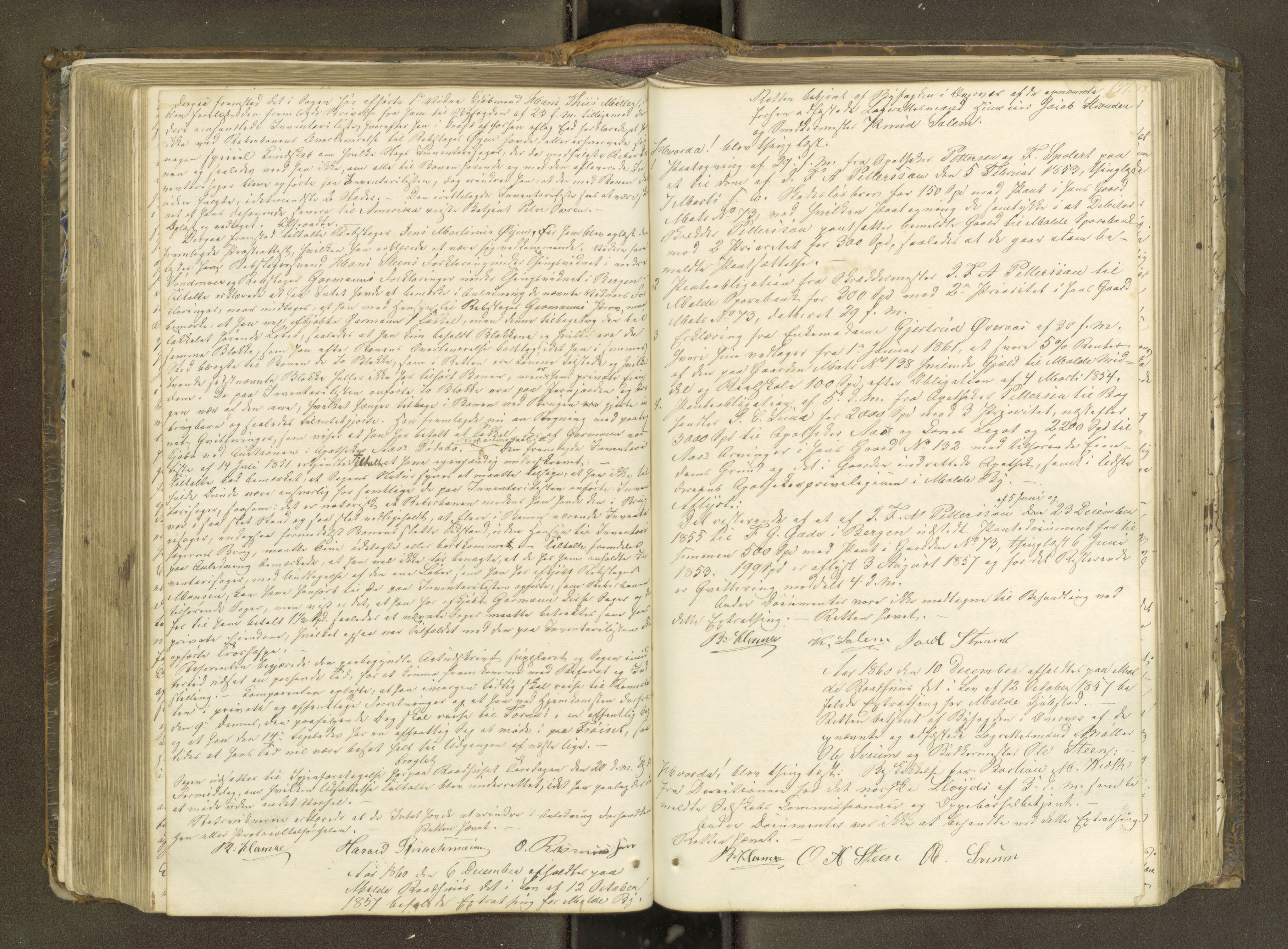Molde byfogd, AV/SAT-A-0025/1/1A/L0009: Justisprotokoll, 1858-1863, s. 146b-147a