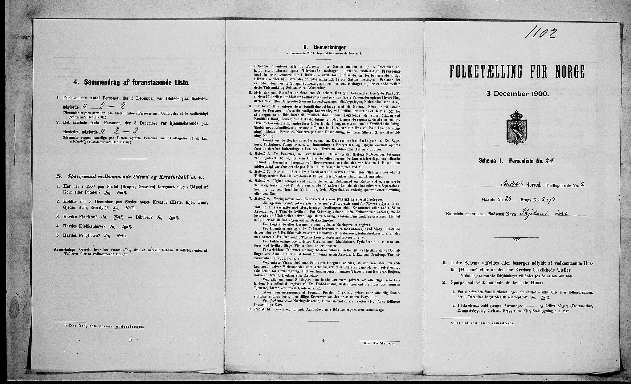 RA, Folketelling 1900 for 0719 Andebu herred, 1900, s. 277