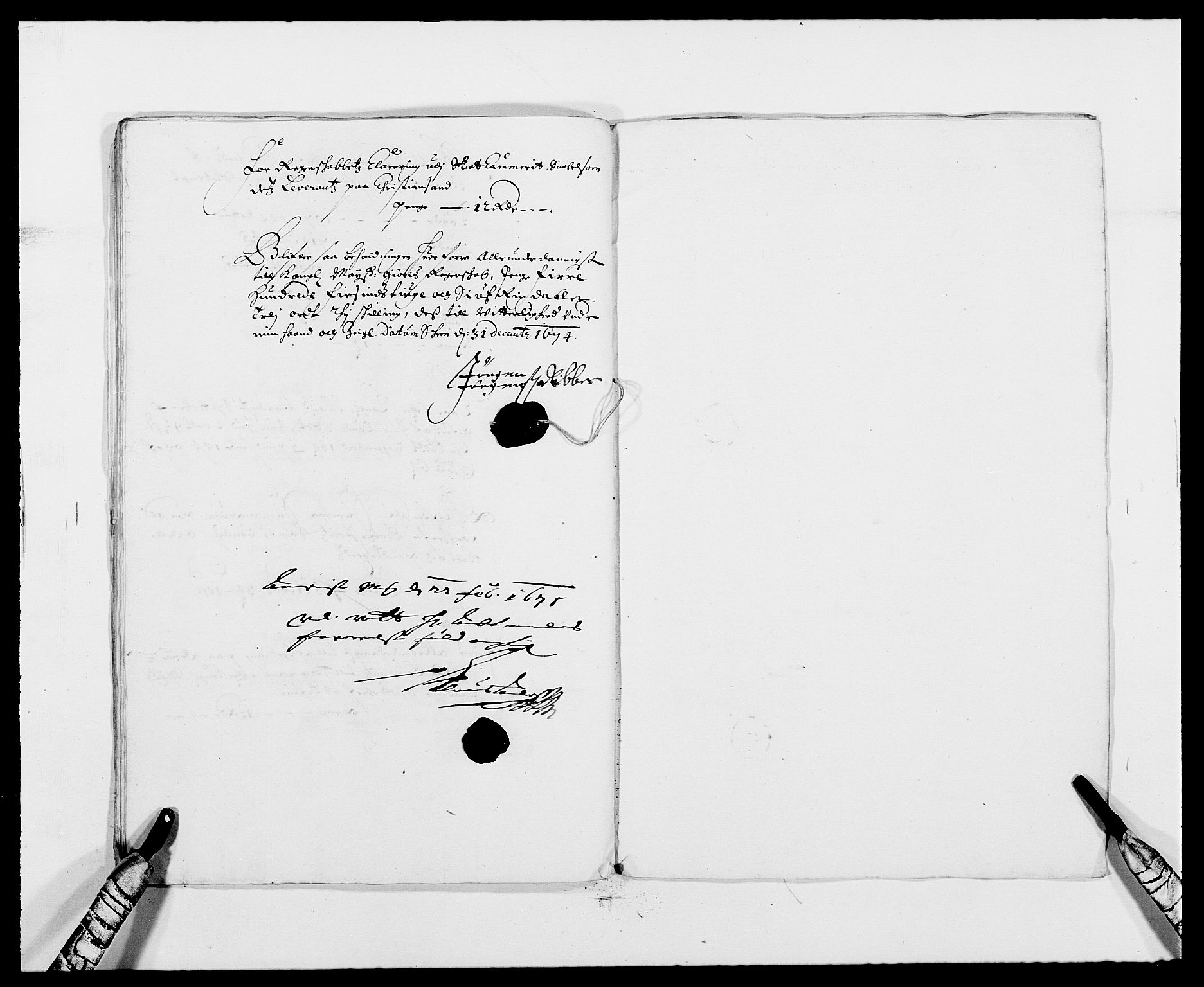 Rentekammeret inntil 1814, Reviderte regnskaper, Fogderegnskap, AV/RA-EA-4092/R34/L2042: Fogderegnskap Bamble, 1673-1675, s. 198