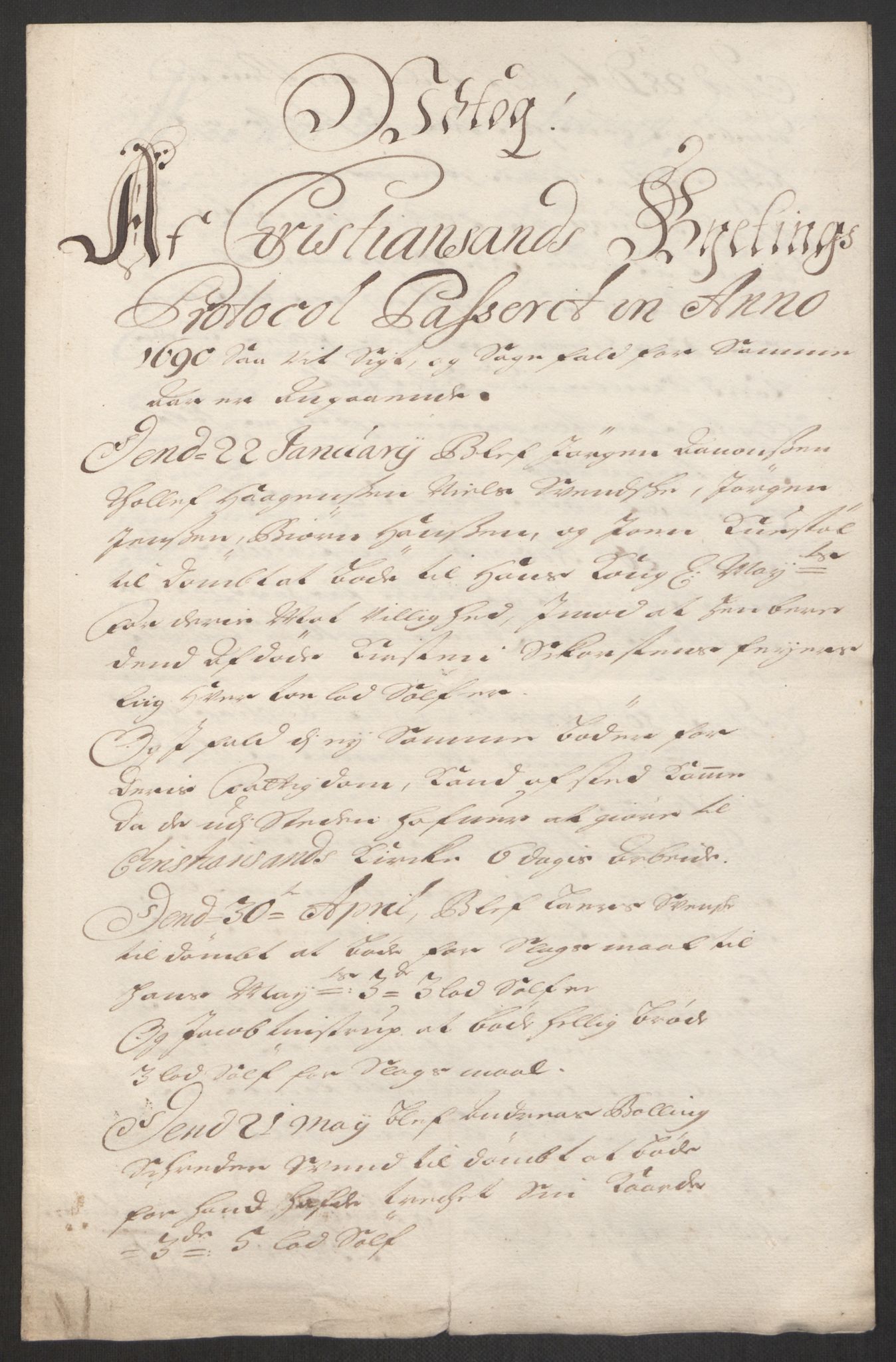 Rentekammeret inntil 1814, Reviderte regnskaper, Byregnskaper, AV/RA-EA-4066/R/Rm/L0285: [M18] Sikt og sakefall, 1681-1718, s. 132