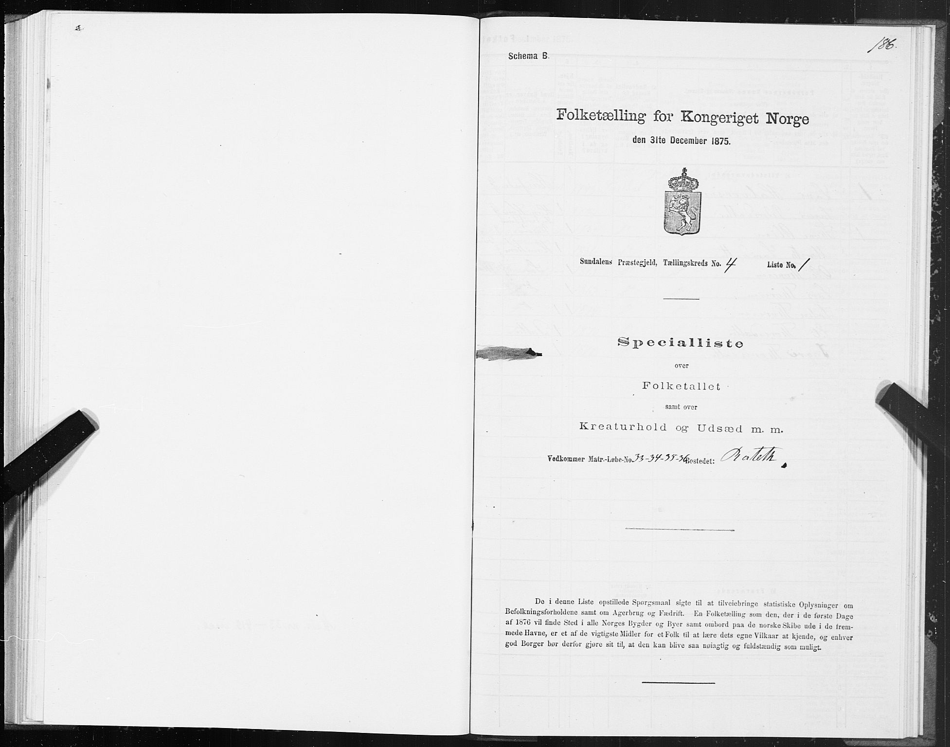 SAT, Folketelling 1875 for 1563P Sunndal prestegjeld, 1875, s. 1186