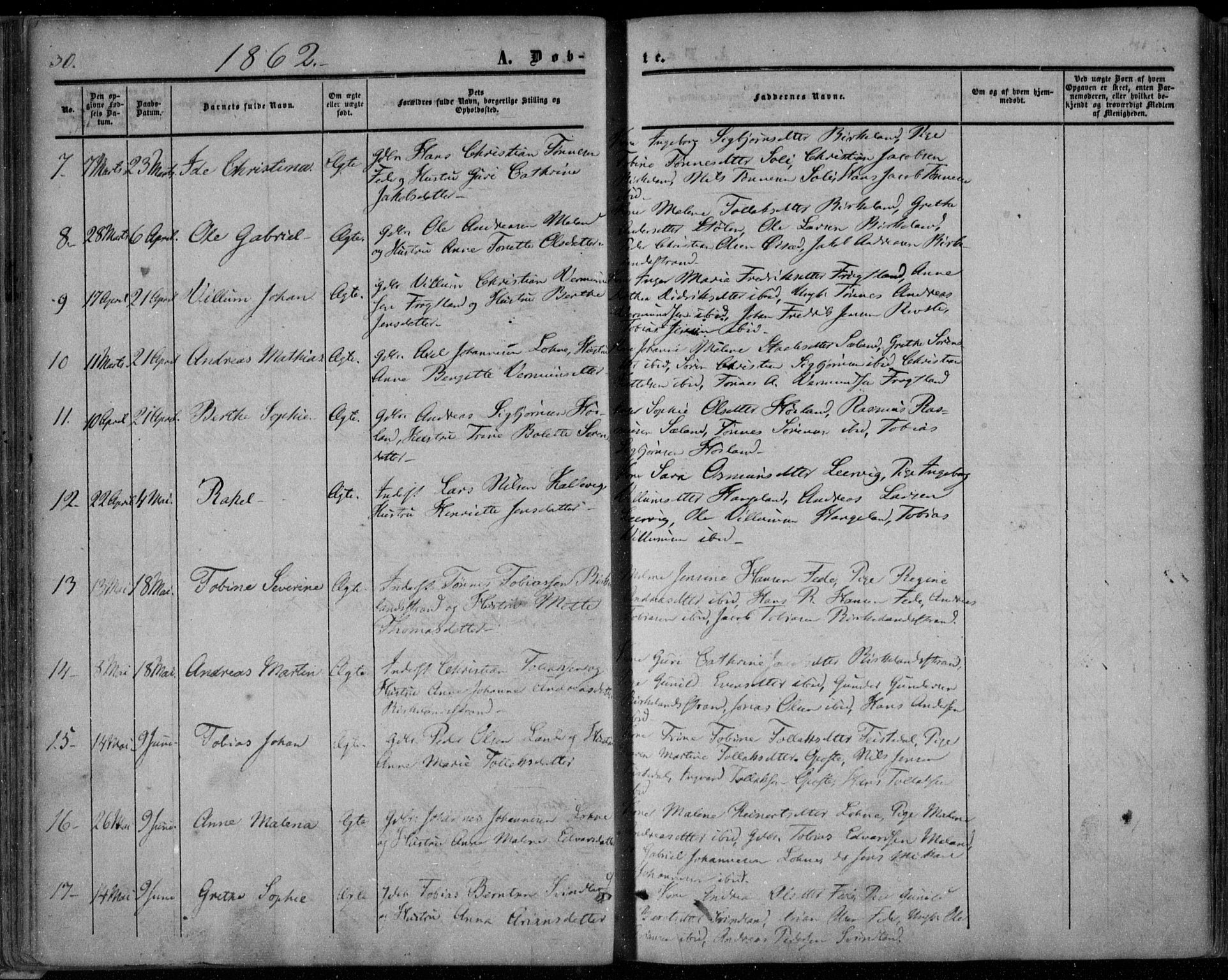 Kvinesdal sokneprestkontor, SAK/1111-0026/F/Fa/Faa/L0002: Ministerialbok nr. A 2, 1850-1876, s. 40