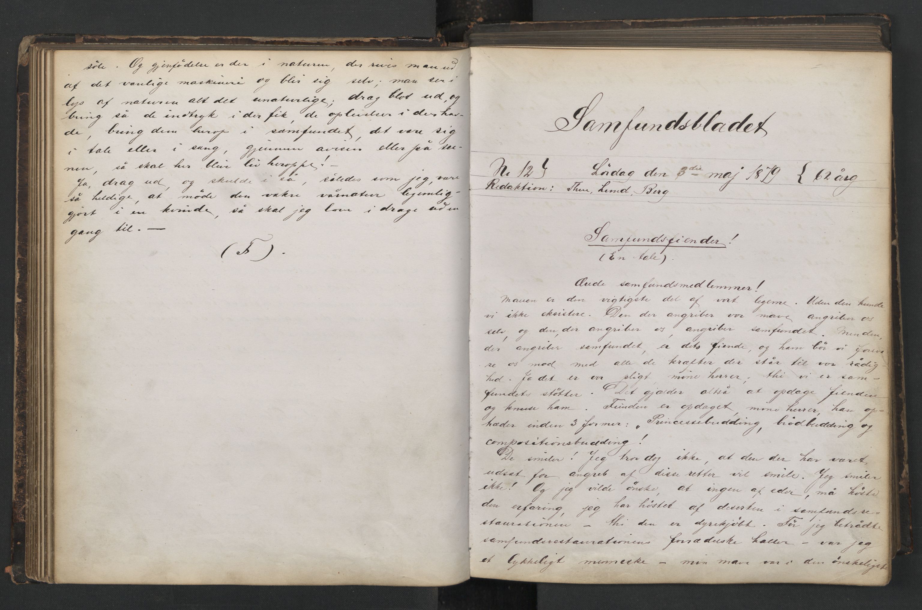 Det Norske Studentersamfund, AV/RA-PA-1322/X/Xa/L0011/0001: -- / Samfundsbladet, 1878-1882, s. 69